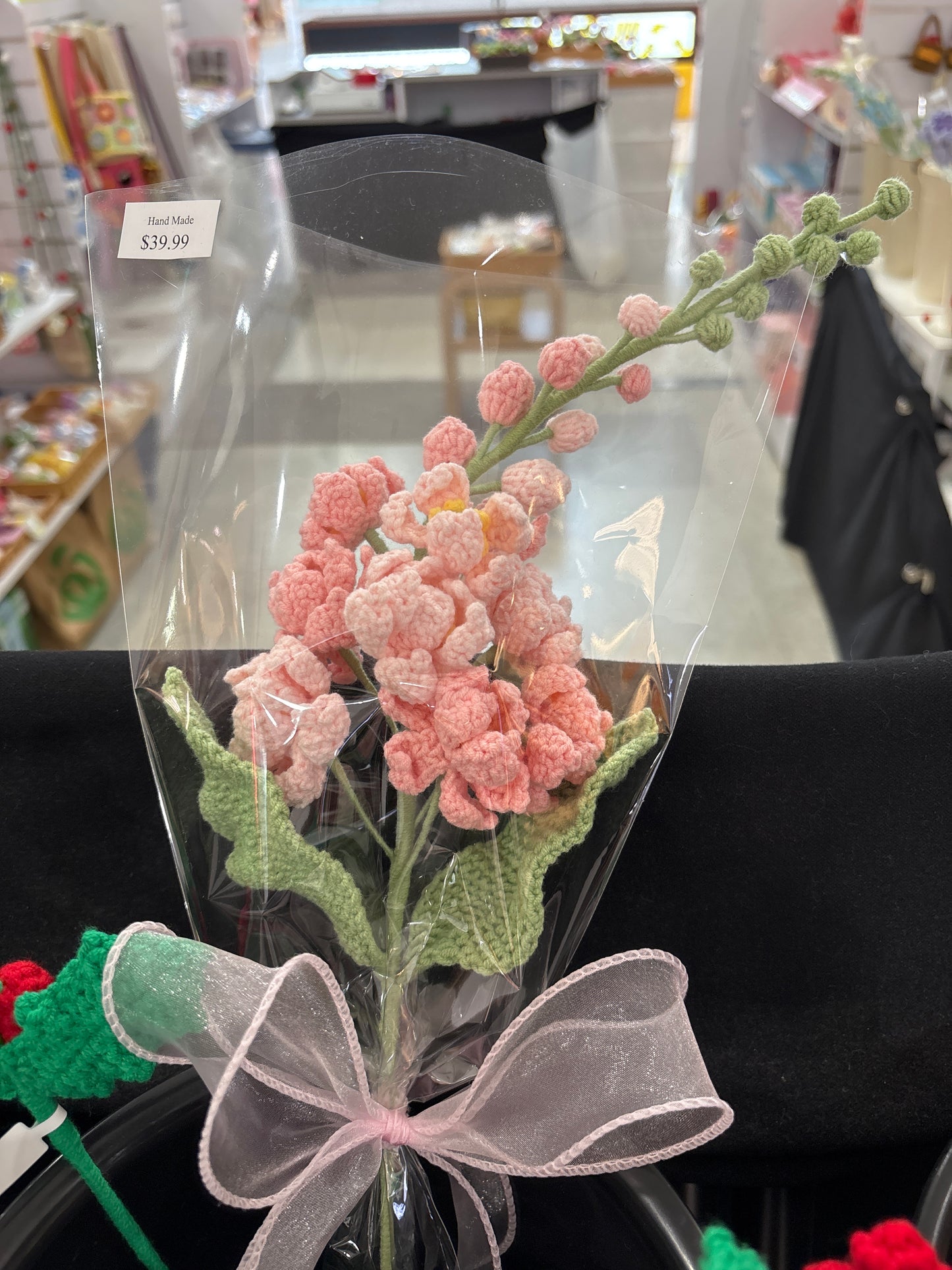 handmade crochet Delphinium flower