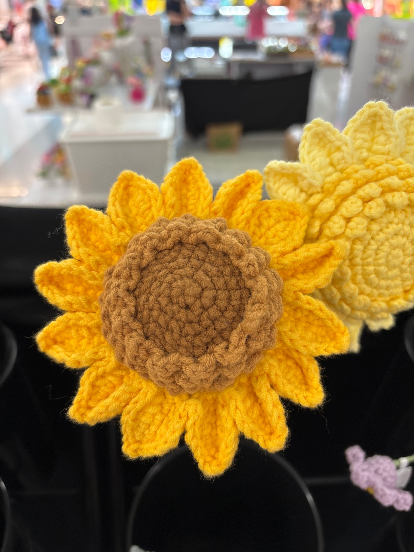 handmade crochet sunflower