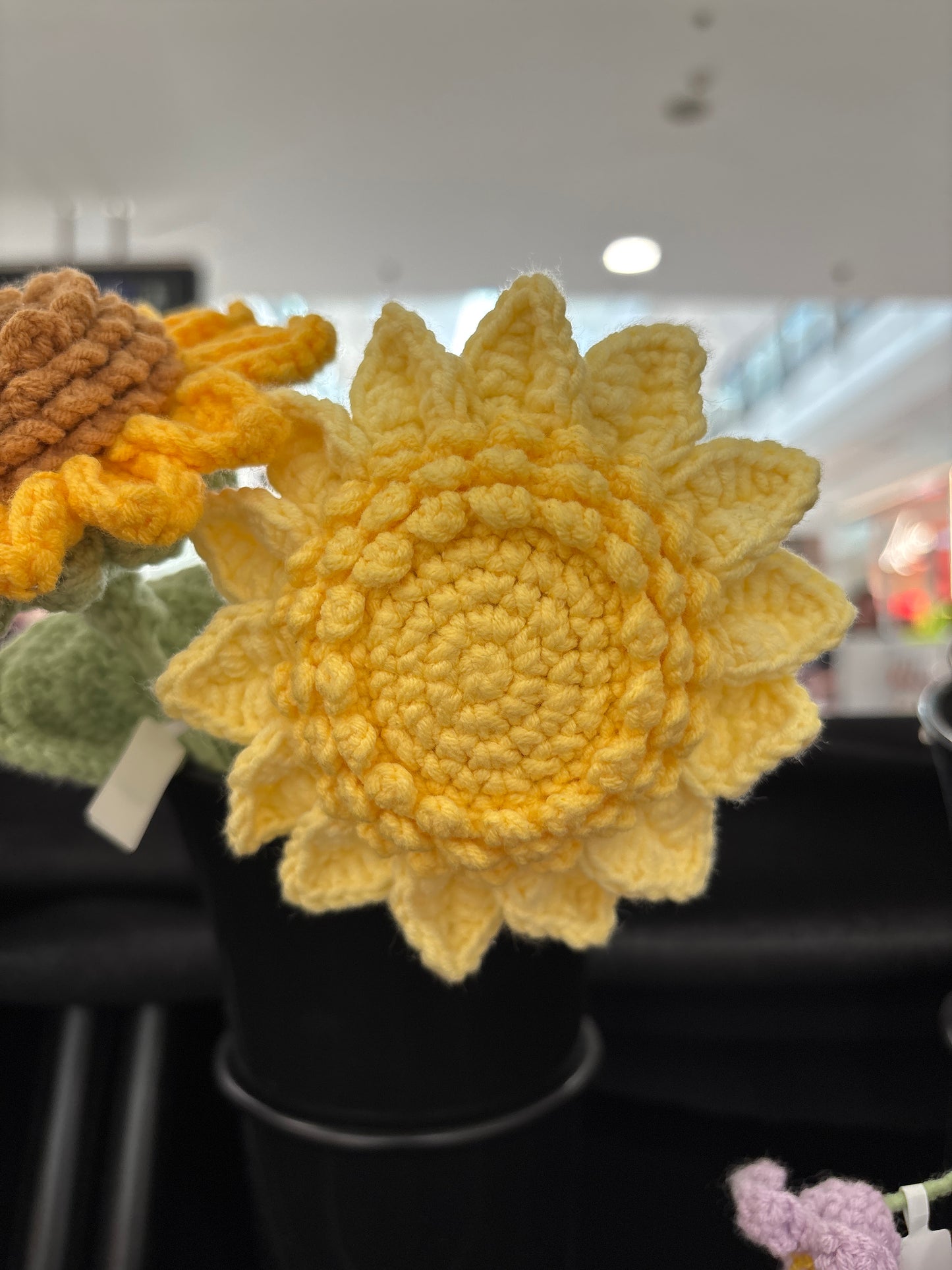 handmade crochet sunflower