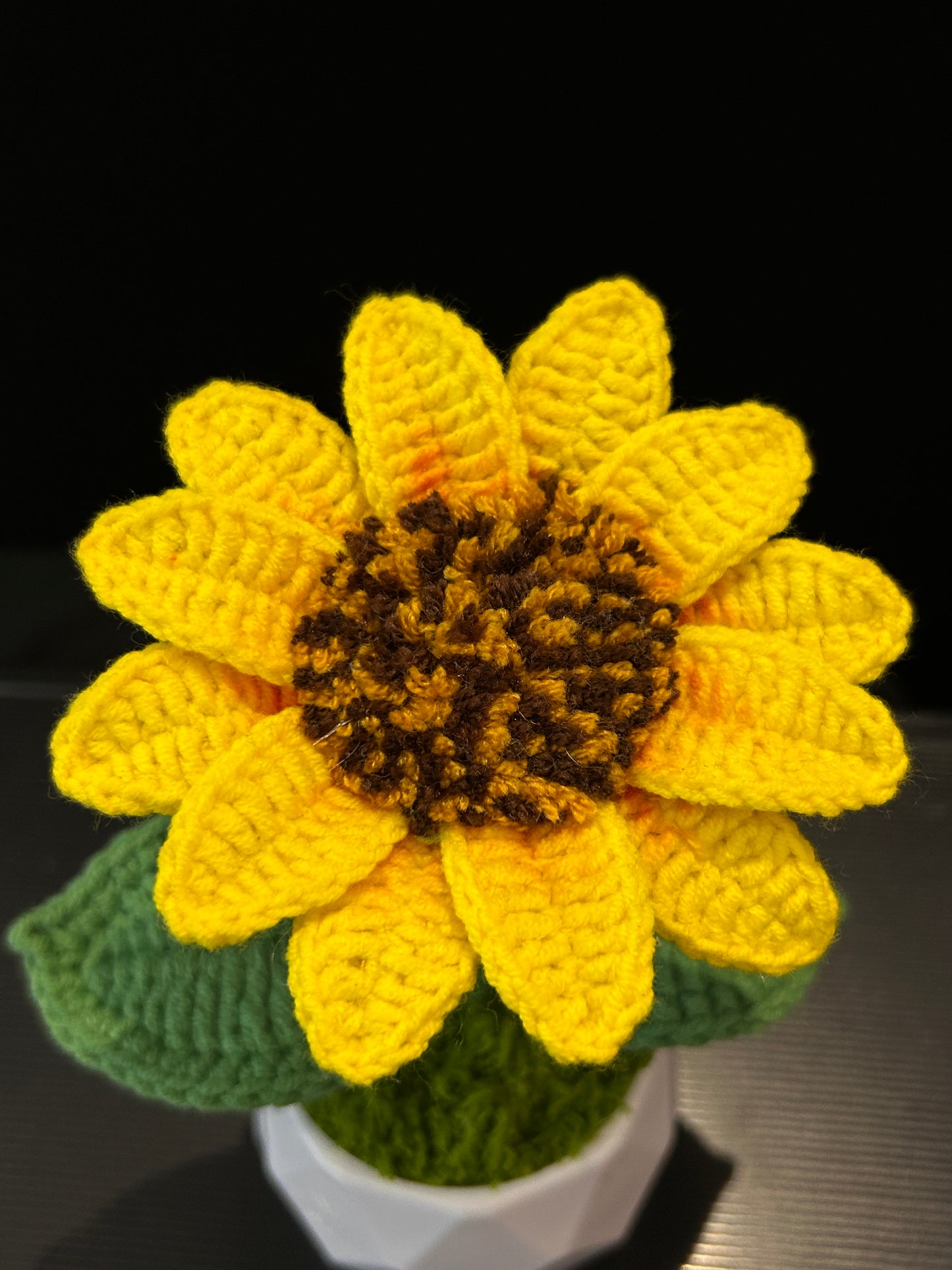 Sunflower Pot (Diamond-shaped Pot)