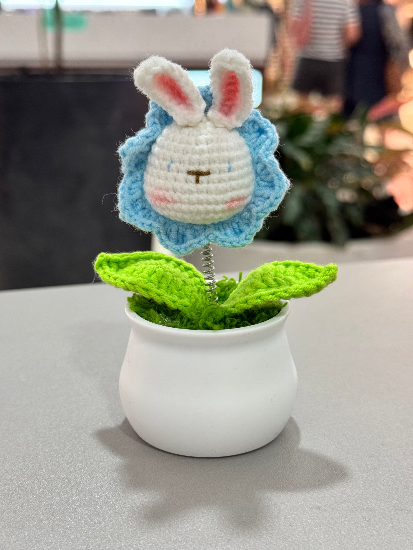 Handmade Crochet Potted Rabbit Flower