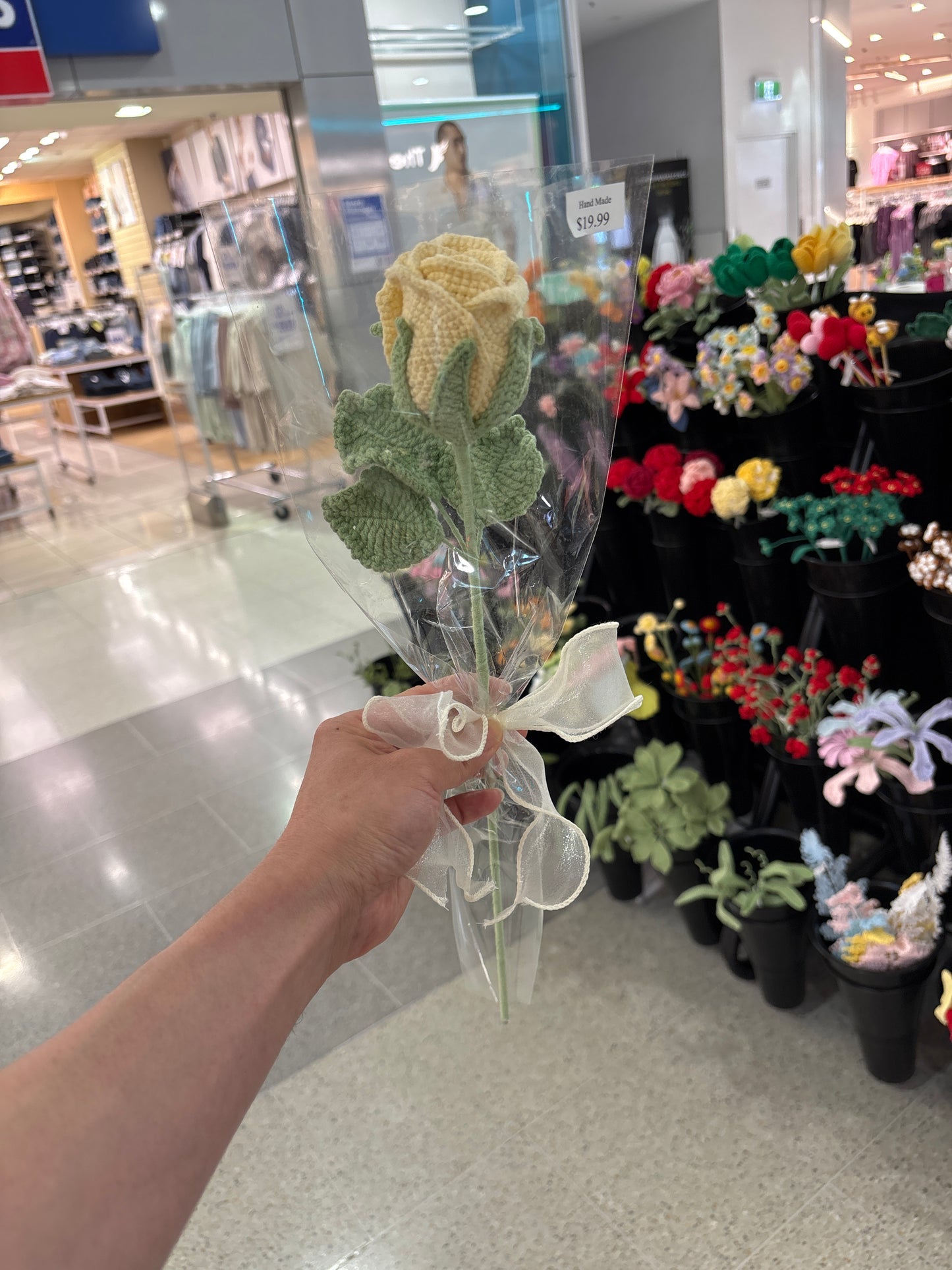 handmade crochet rose