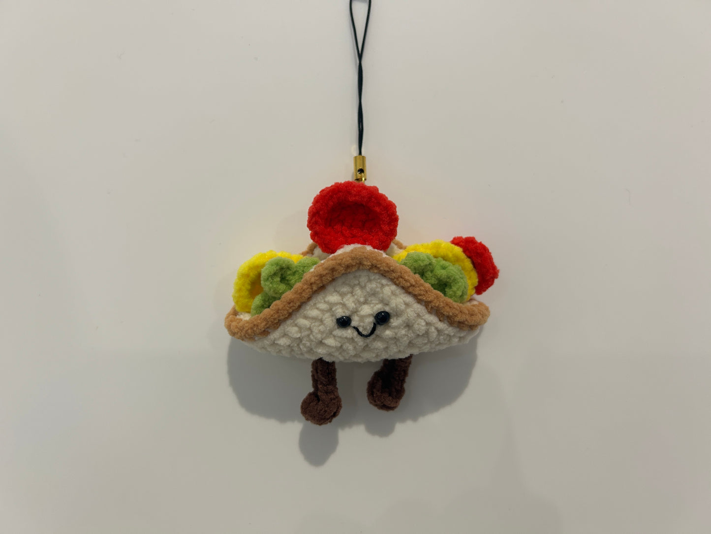 Handmade crochet Sandwich keychain