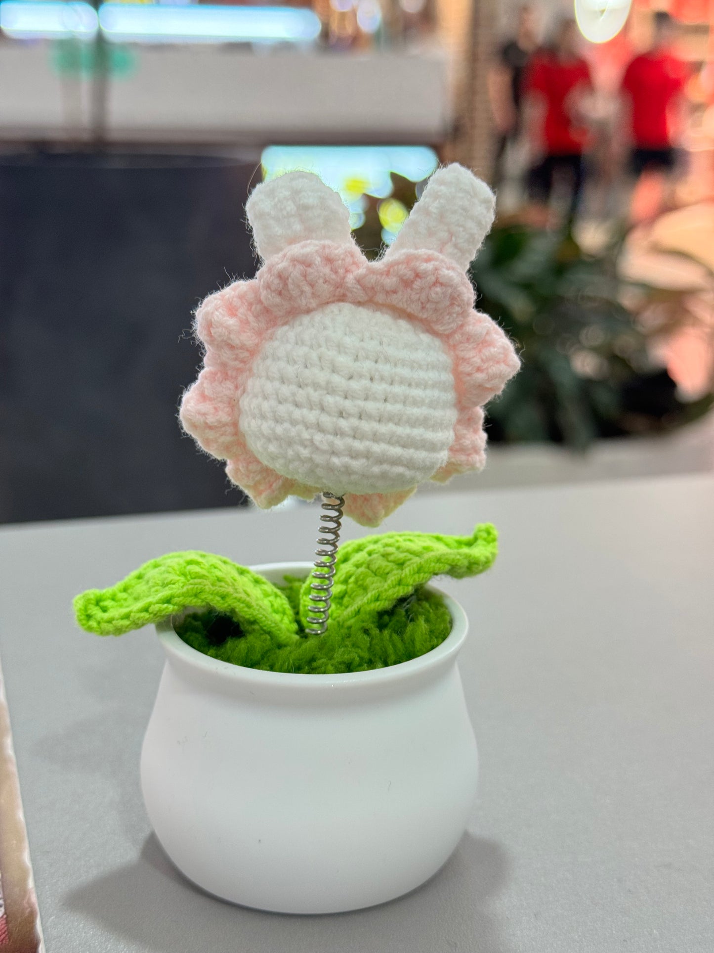 Handmade Crochet Potted Rabbit Flower