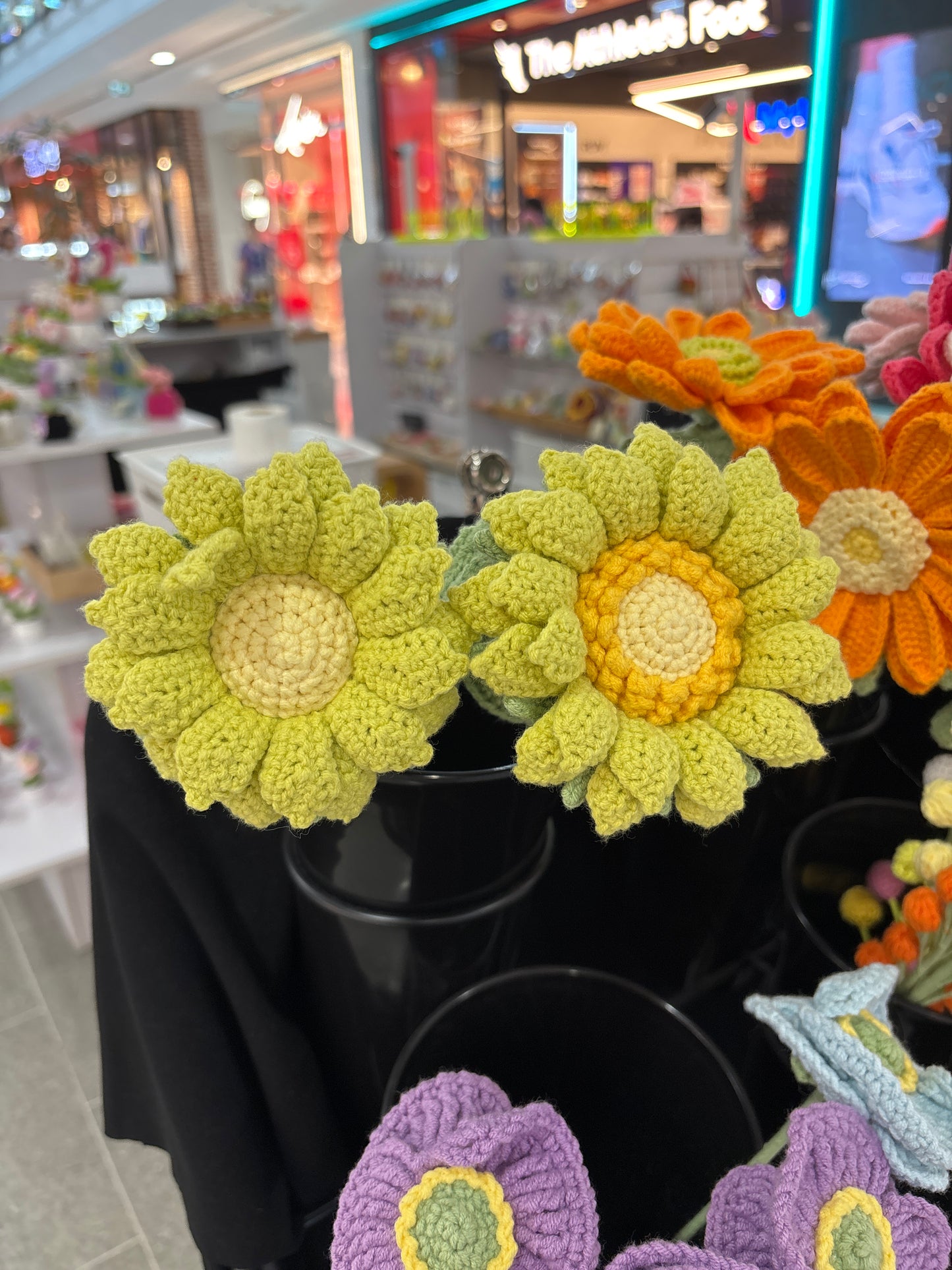 handmade crochet sunflower