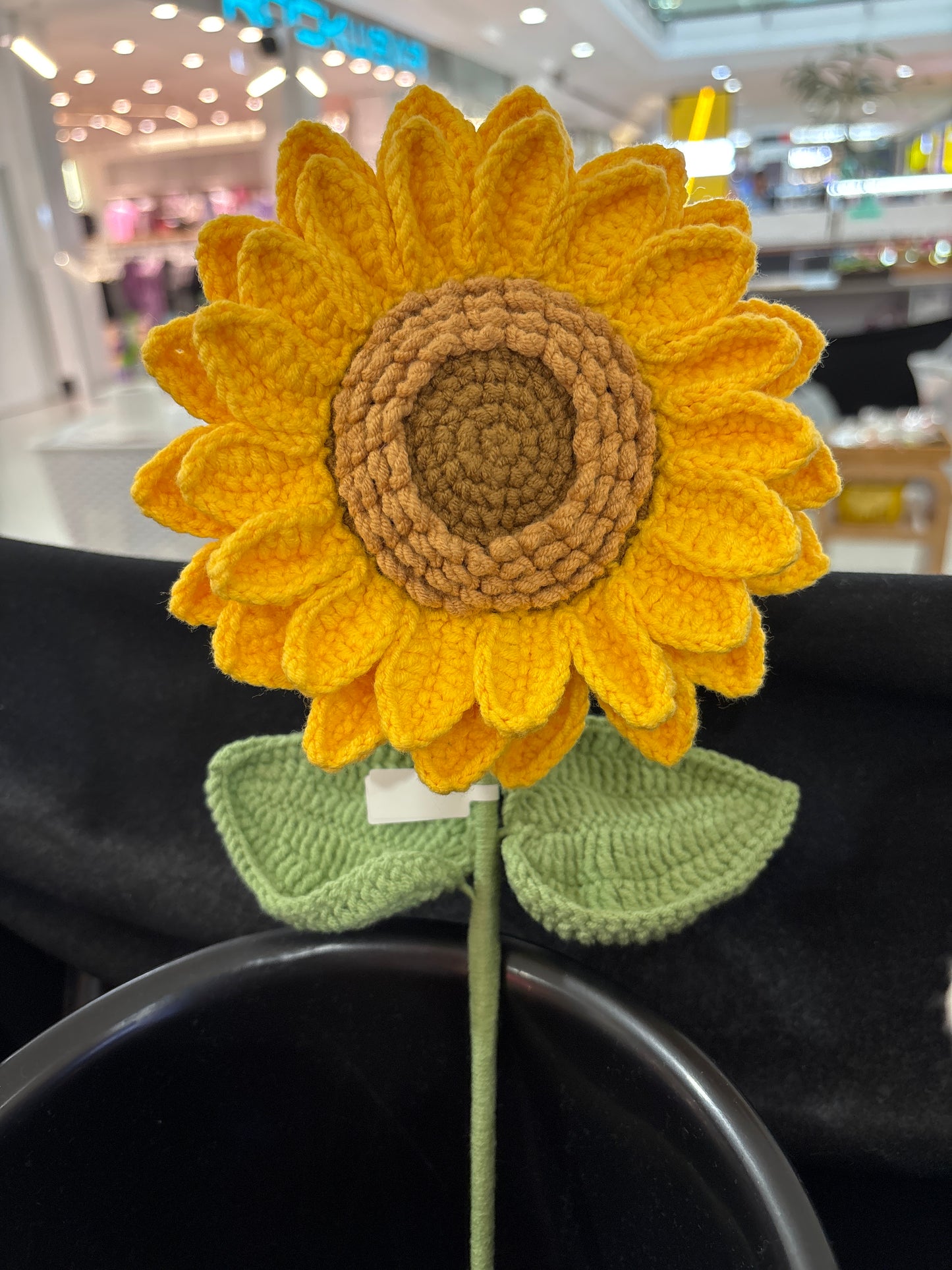 handmade crochet sunflower