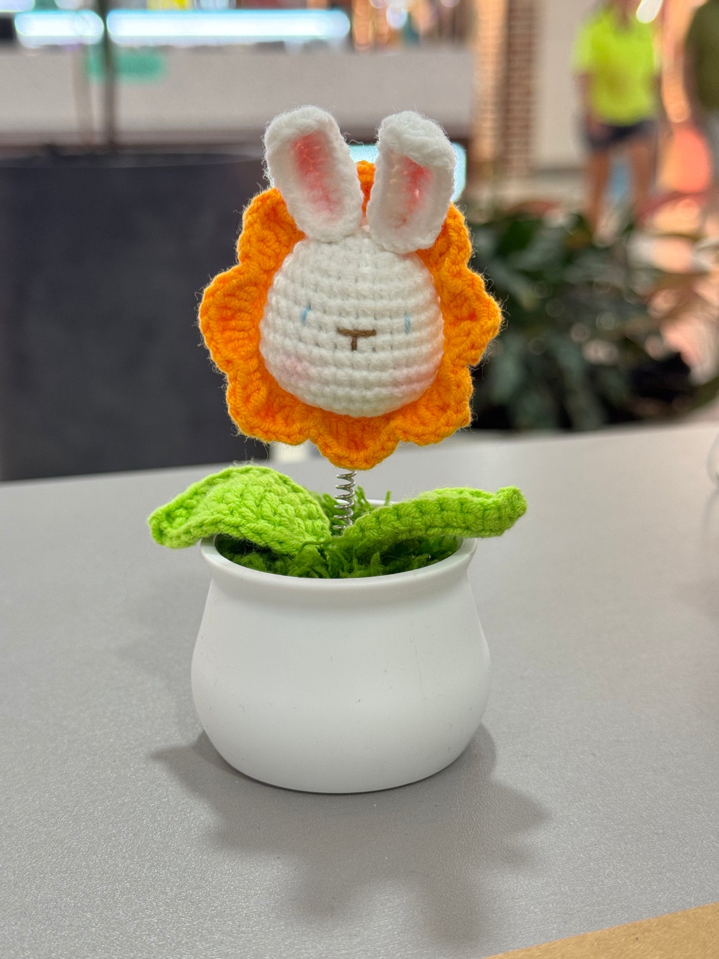 Handmade Crochet Potted Rabbit Flower