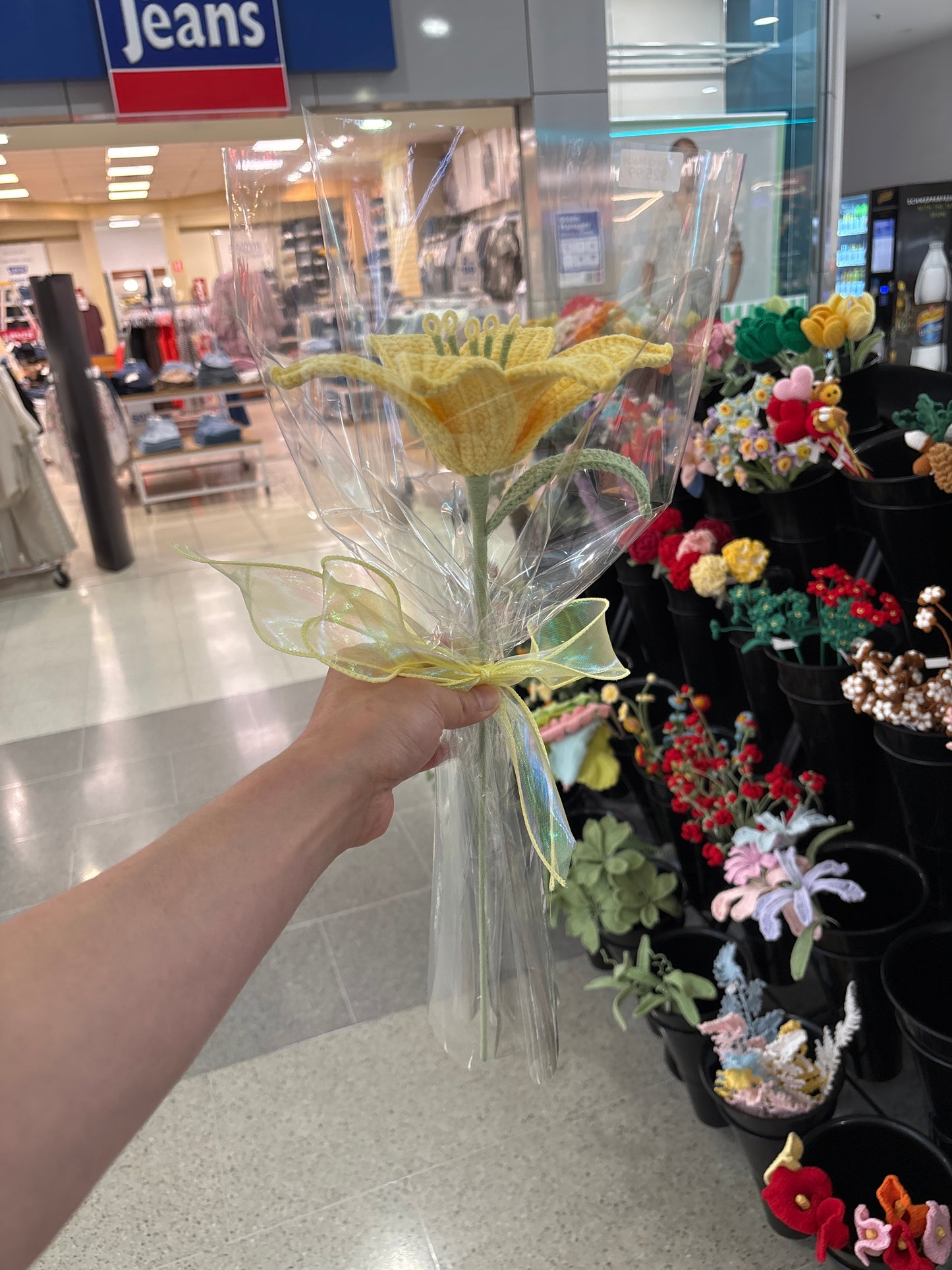 Handmade crochet lily flower