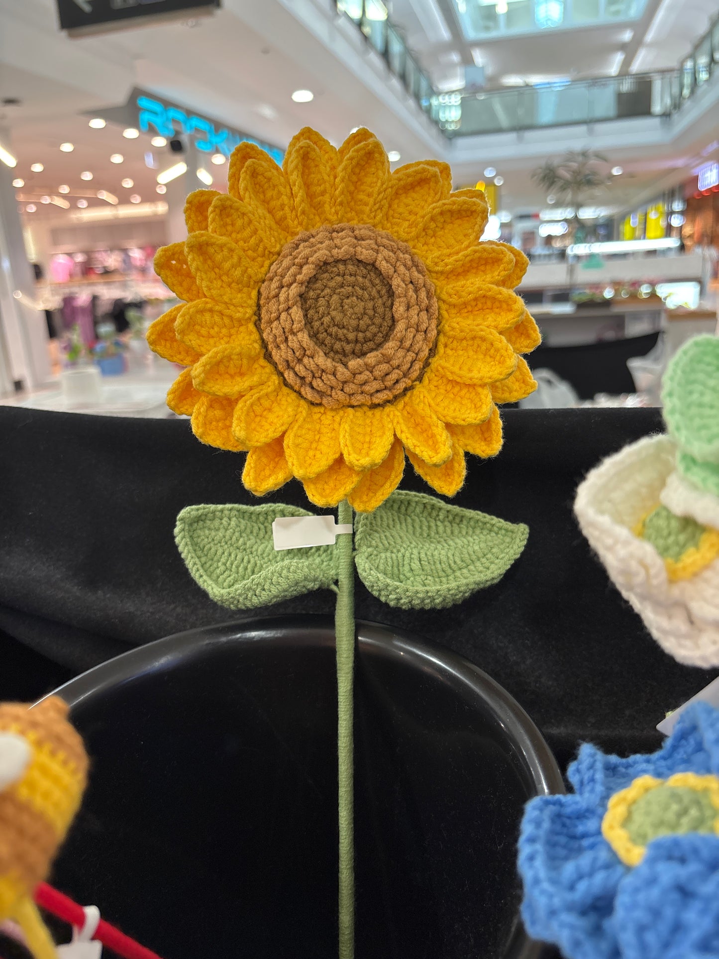 handmade crochet sunflower