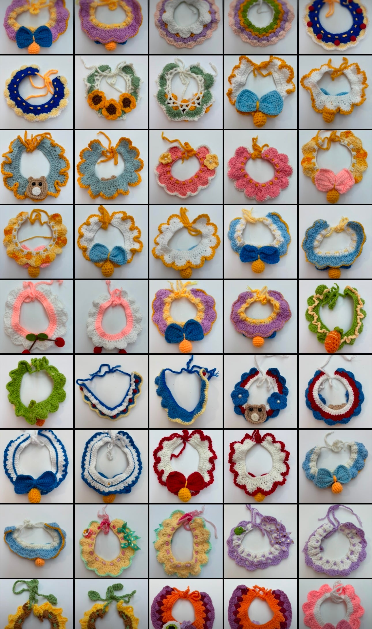 Handmade Crochet Pet Collar – Adorable and Adjustable