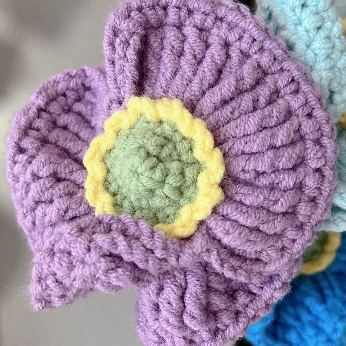 Handmade colorful Poppy