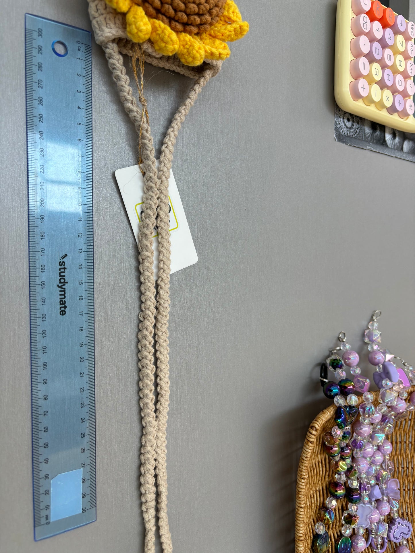 Hand-Crocheted Sunflower Crossbody Bag - Shoulder Purse