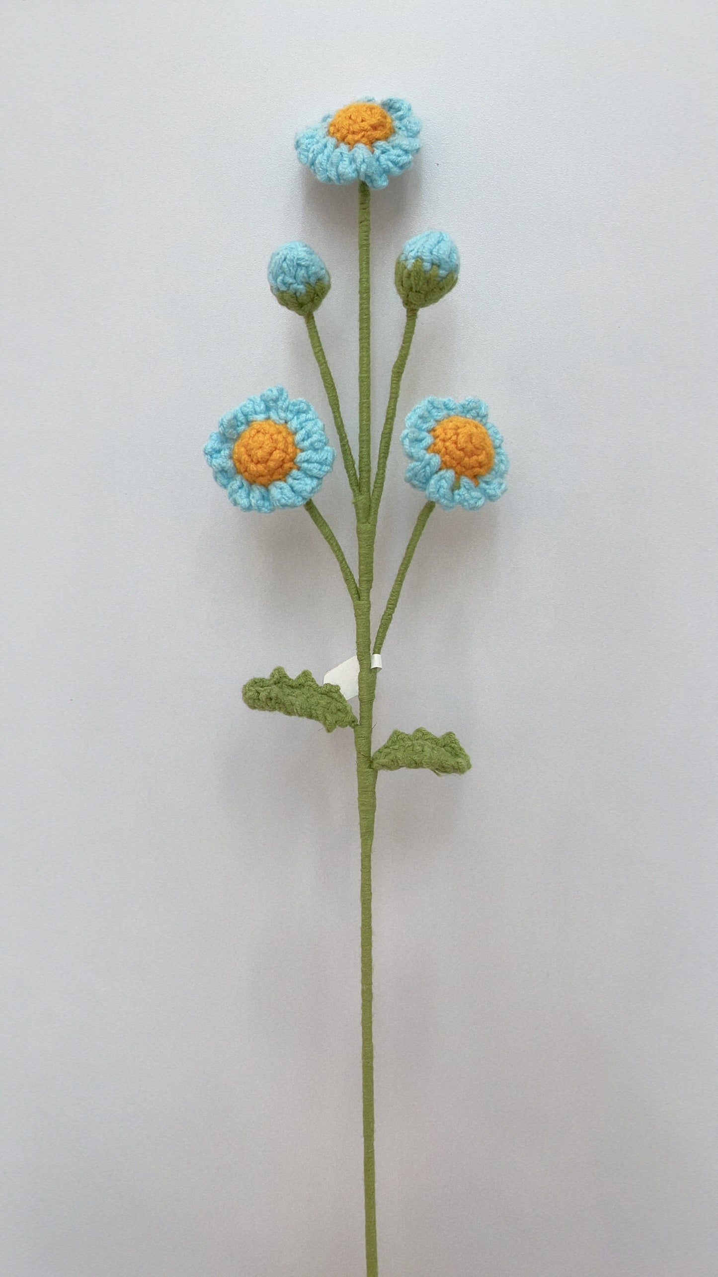 Handmade Crochet Daisy with Buds