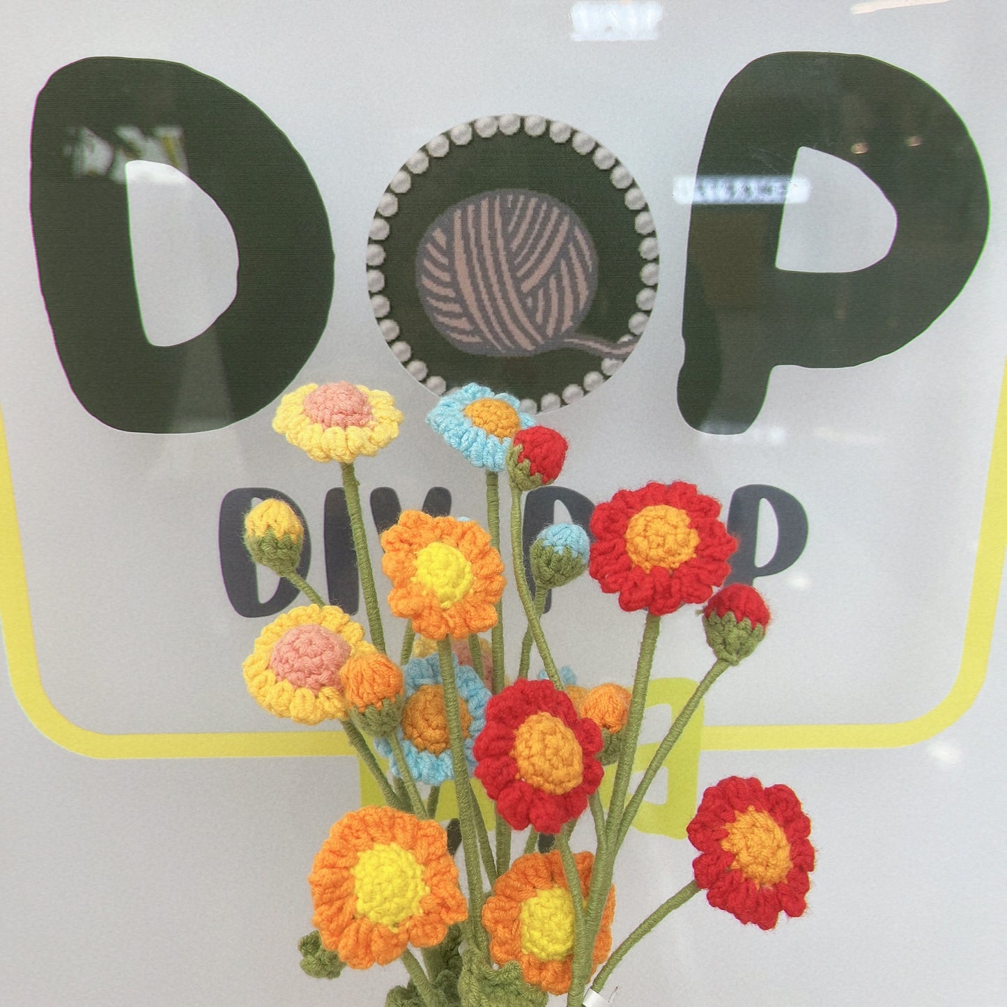 Handmade Crochet Daisy with Buds