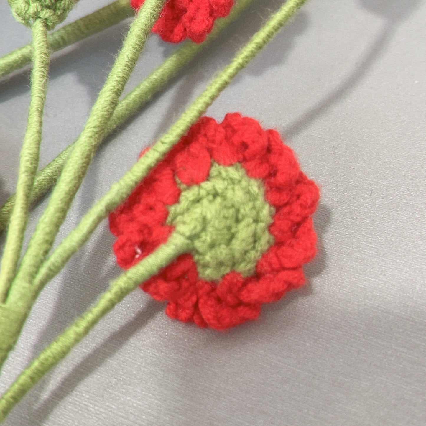 Handmade Crochet Daisy with Buds