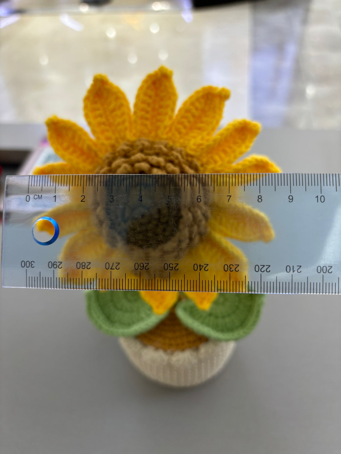 Handmade Crochet Sunflower in Pot