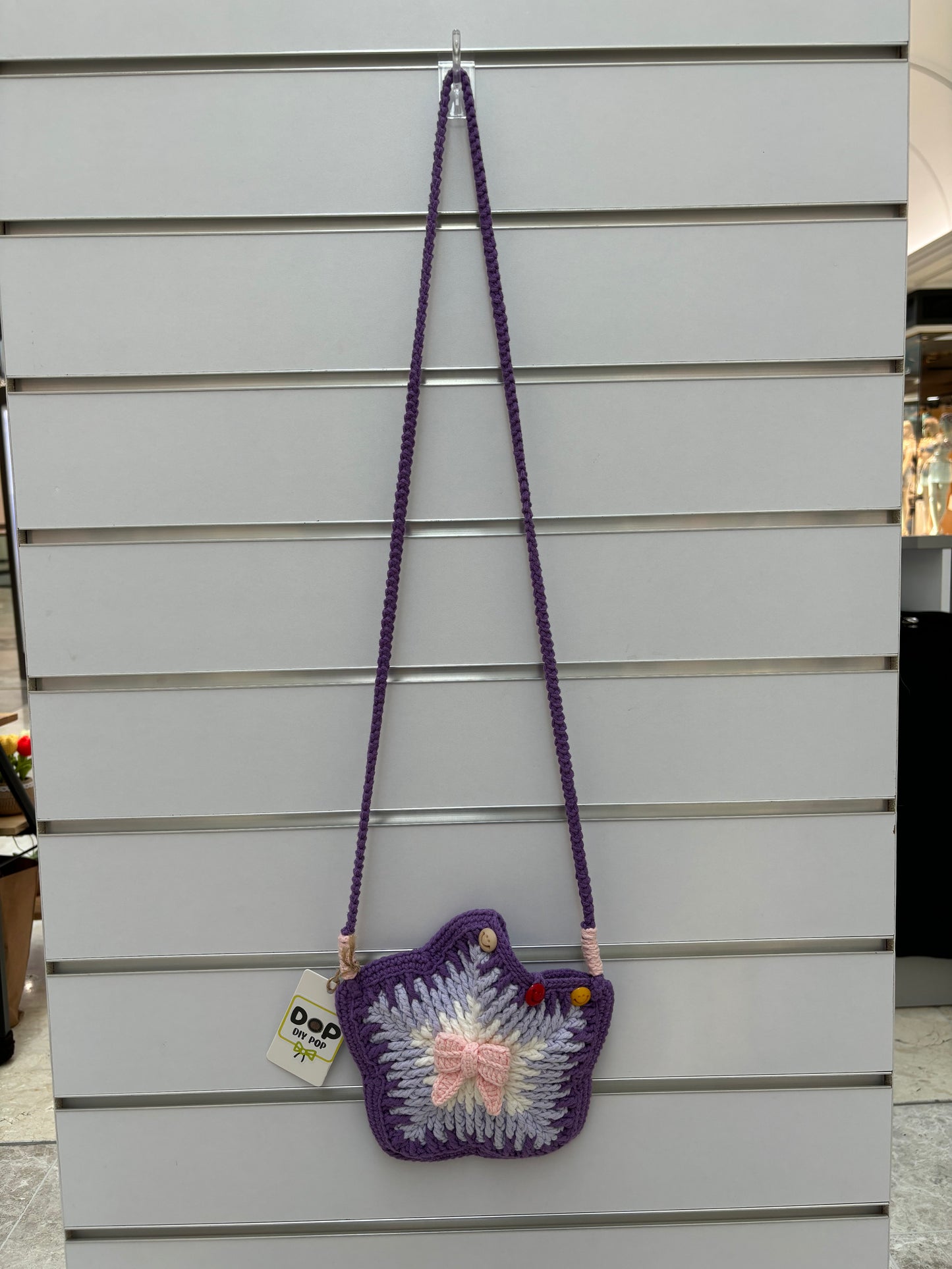 Hand-Crocheted Star-Shaped Shoulder Bag