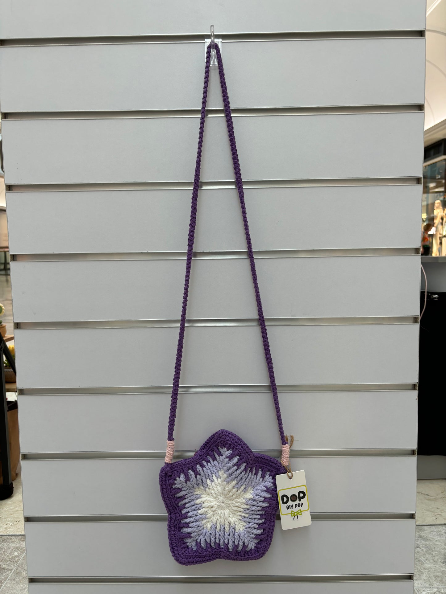 Hand-Crocheted Star-Shaped Shoulder Bag