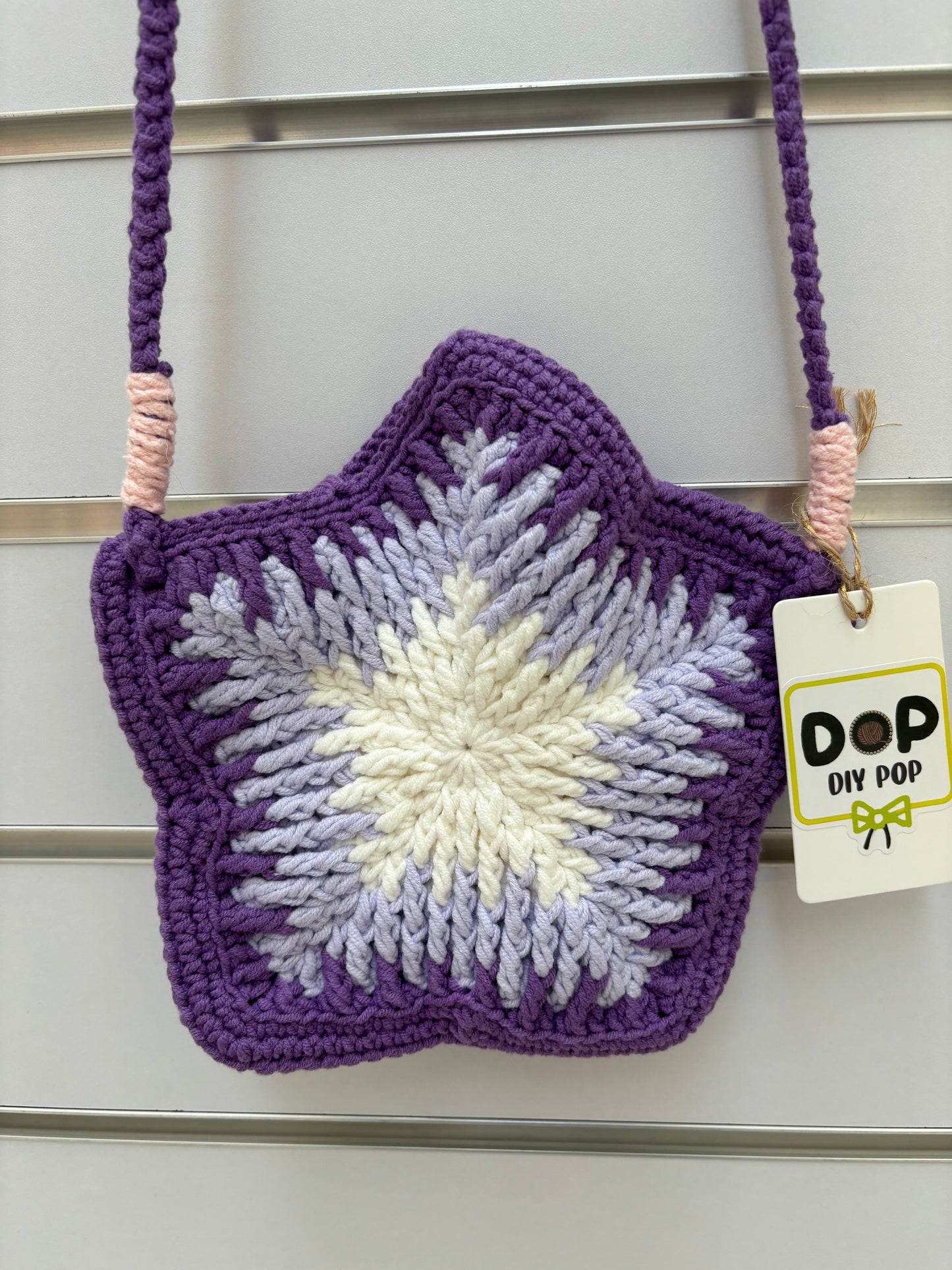 Hand-Crocheted Star-Shaped Shoulder Bag