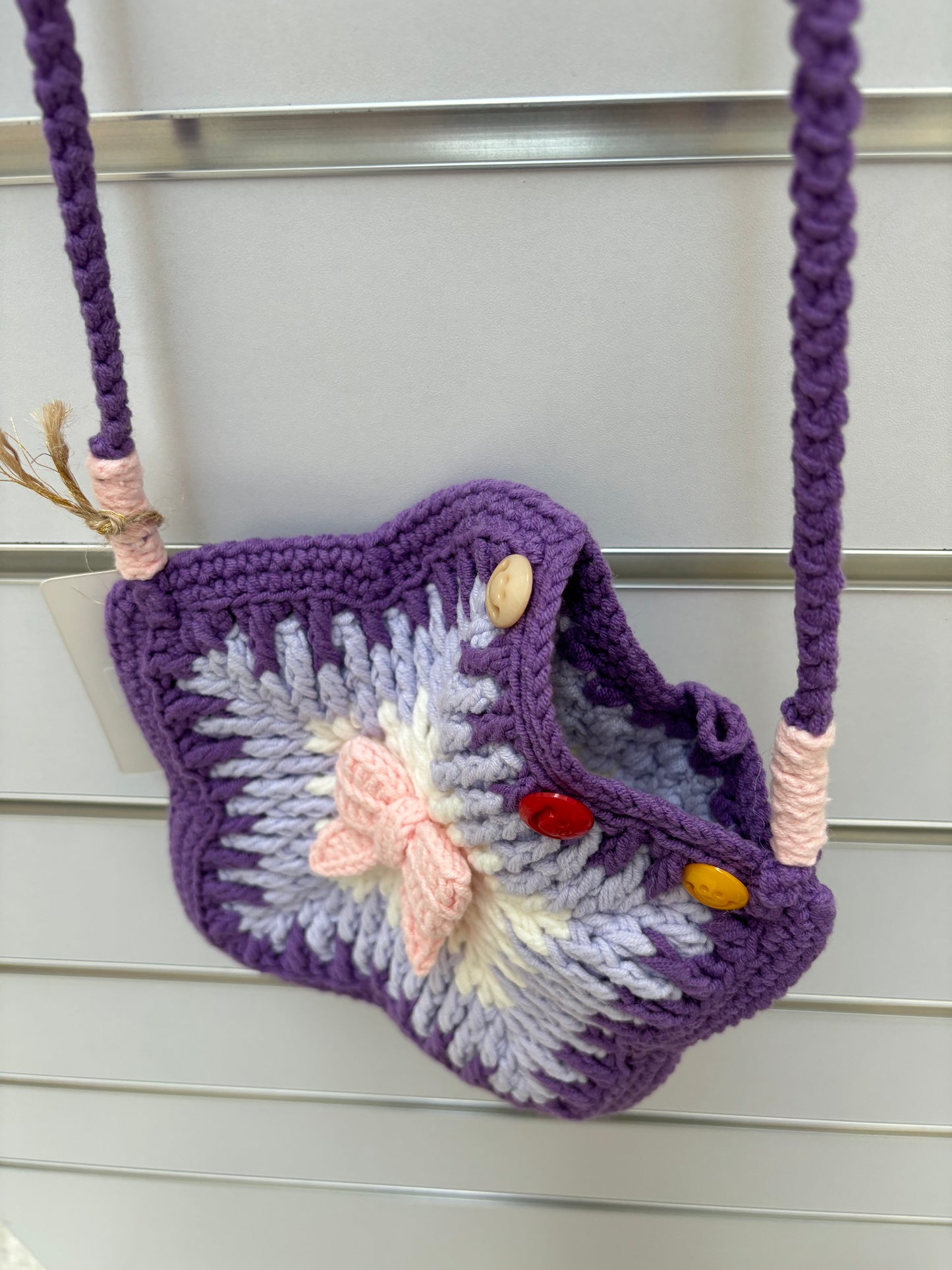 Hand-Crocheted Star-Shaped Shoulder Bag