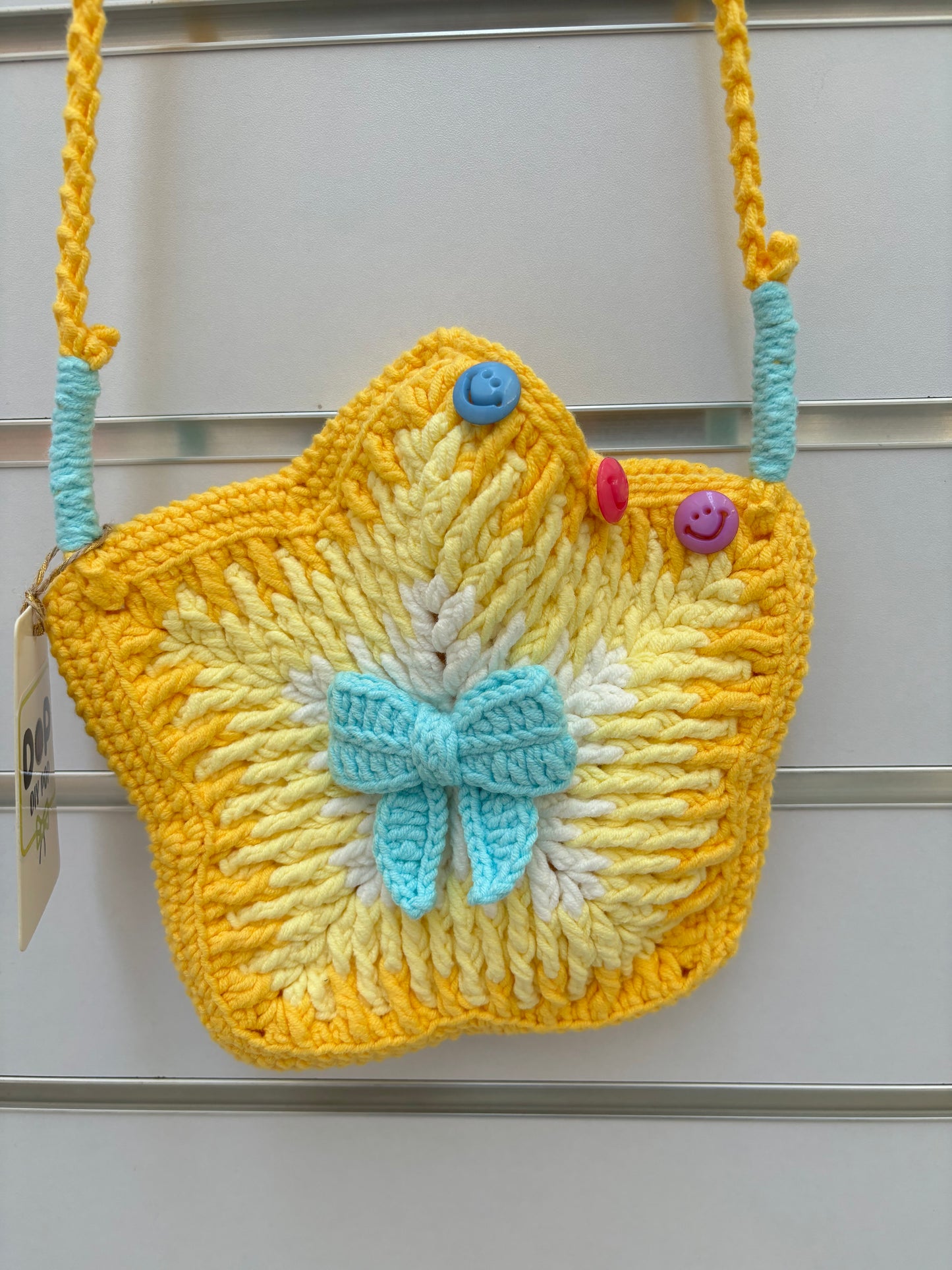 Hand-Crocheted Star-Shaped Shoulder Bag