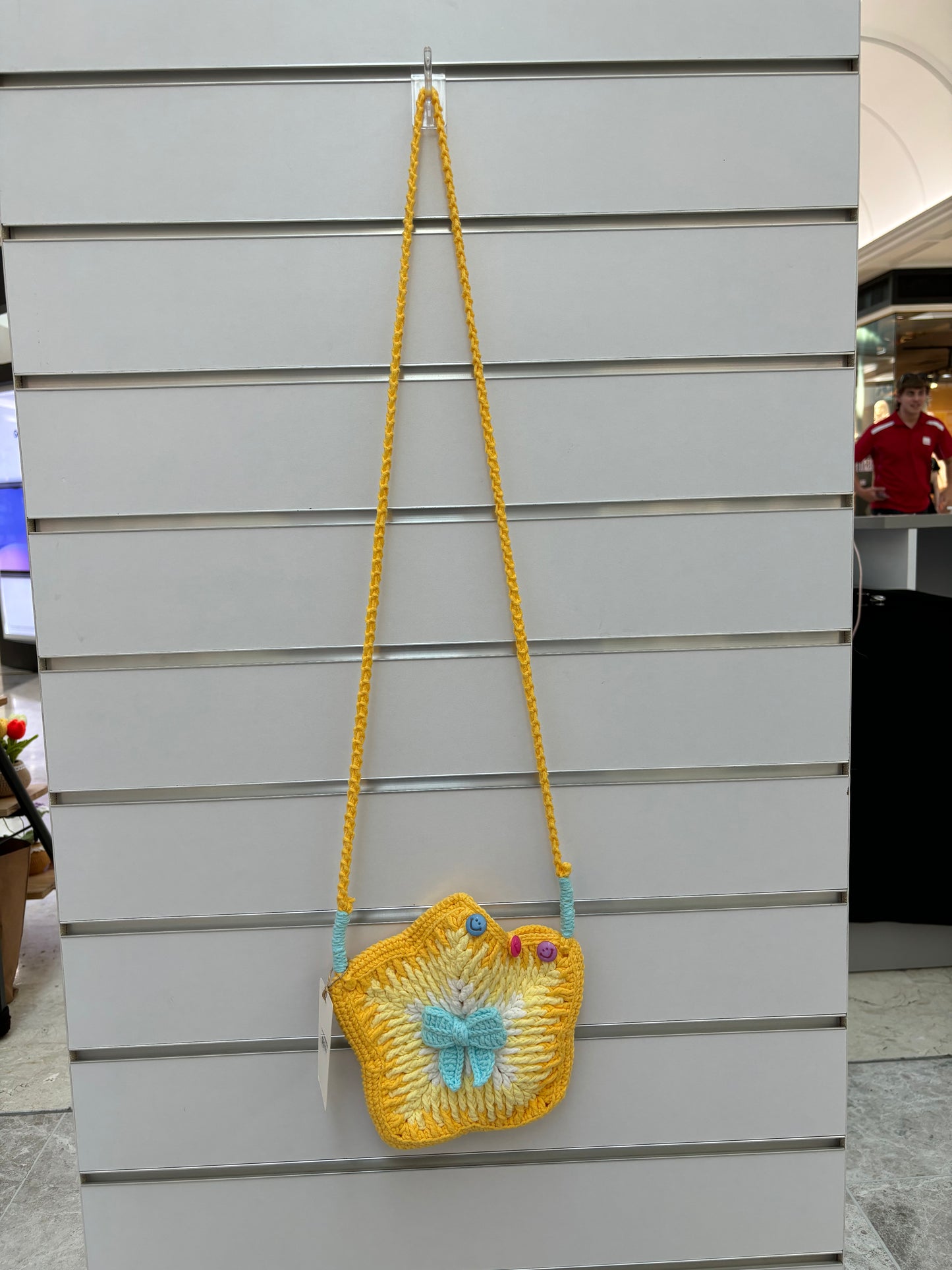 Hand-Crocheted Star-Shaped Shoulder Bag