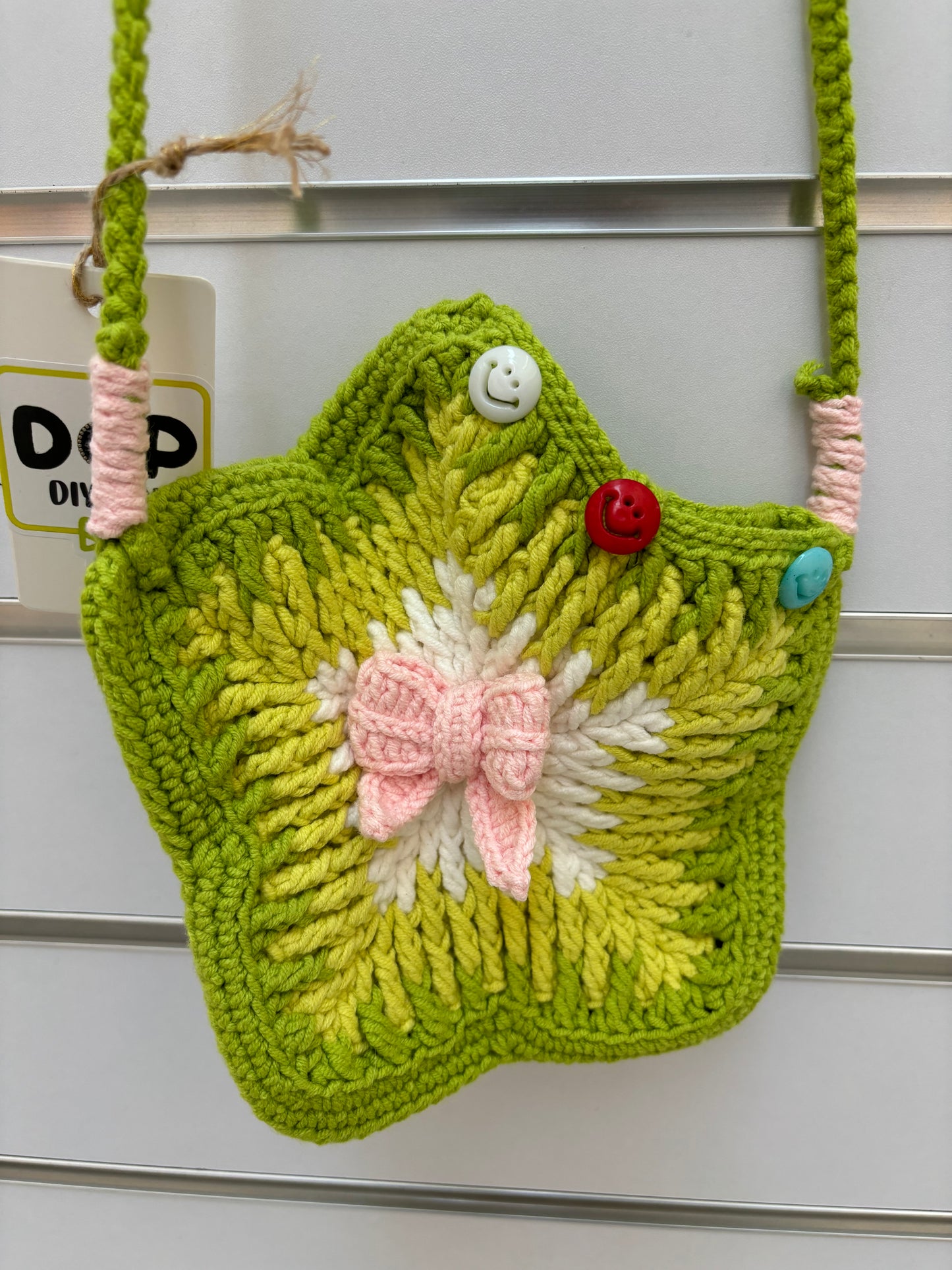 Hand-Crocheted Star-Shaped Shoulder Bag