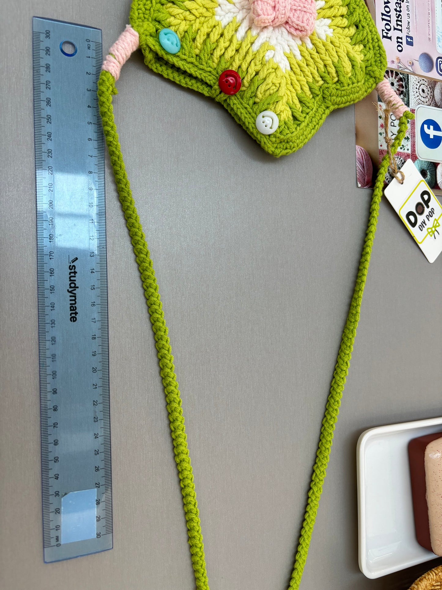 Hand-Crocheted Star-Shaped Shoulder Bag