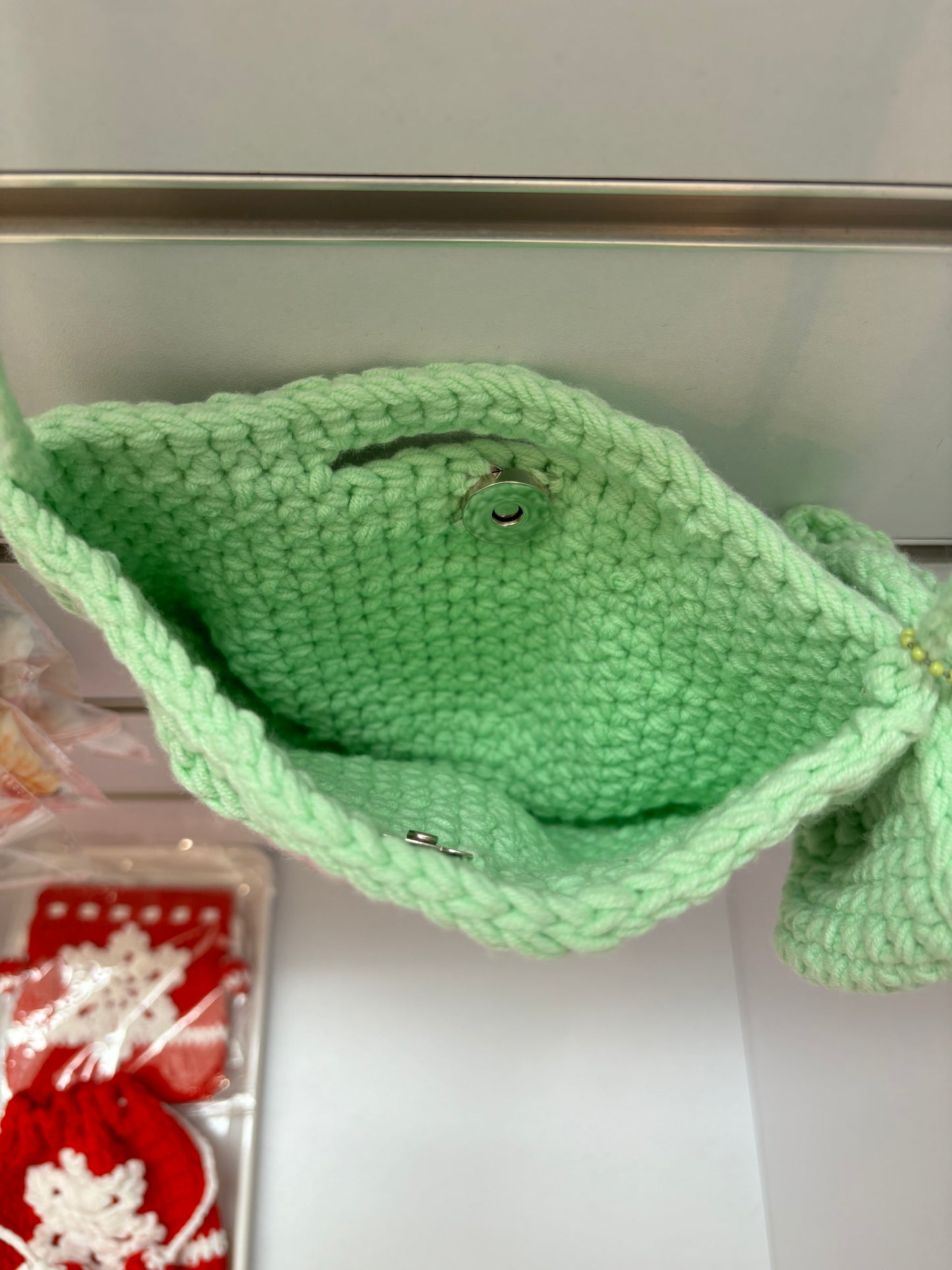 Hand-Crocheted Smiley Face Bag Set – Shoulder Bag & Mini Coin Pouch