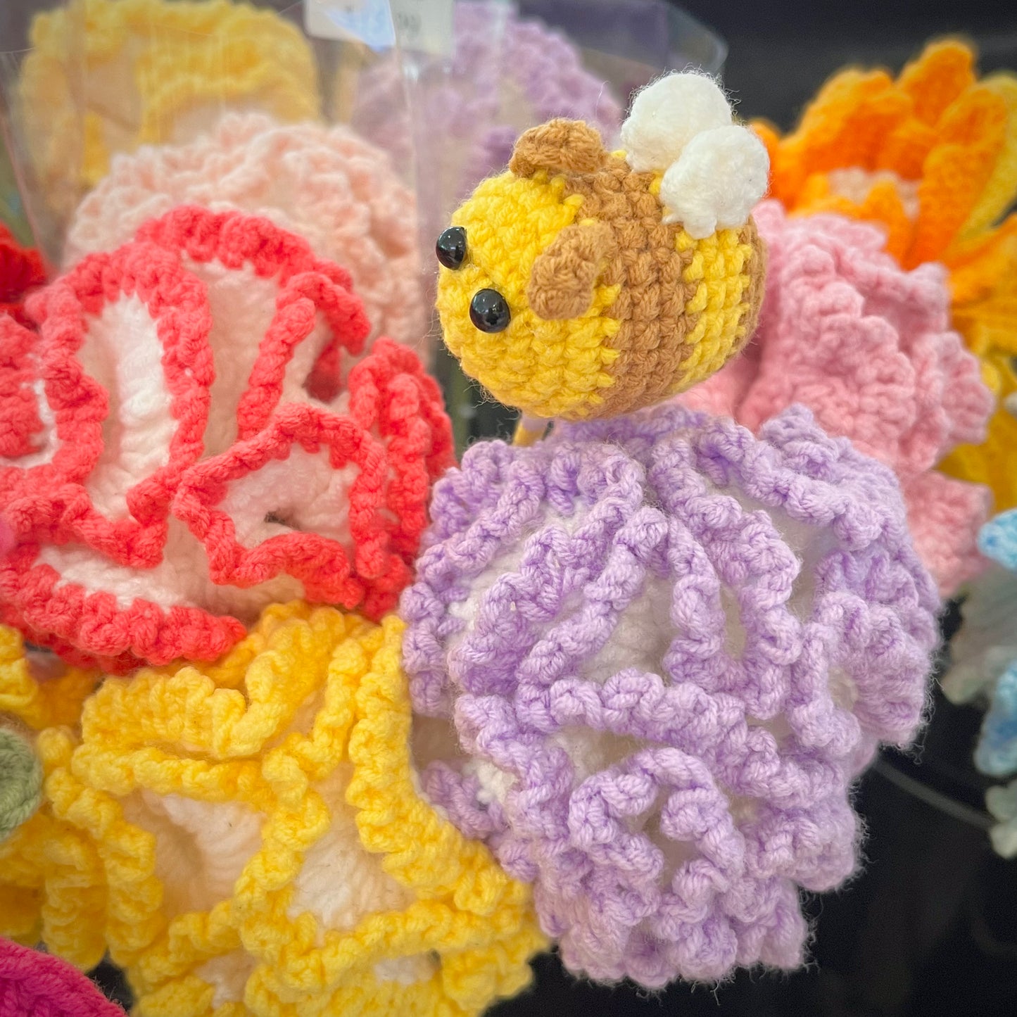 handmade crochet bee