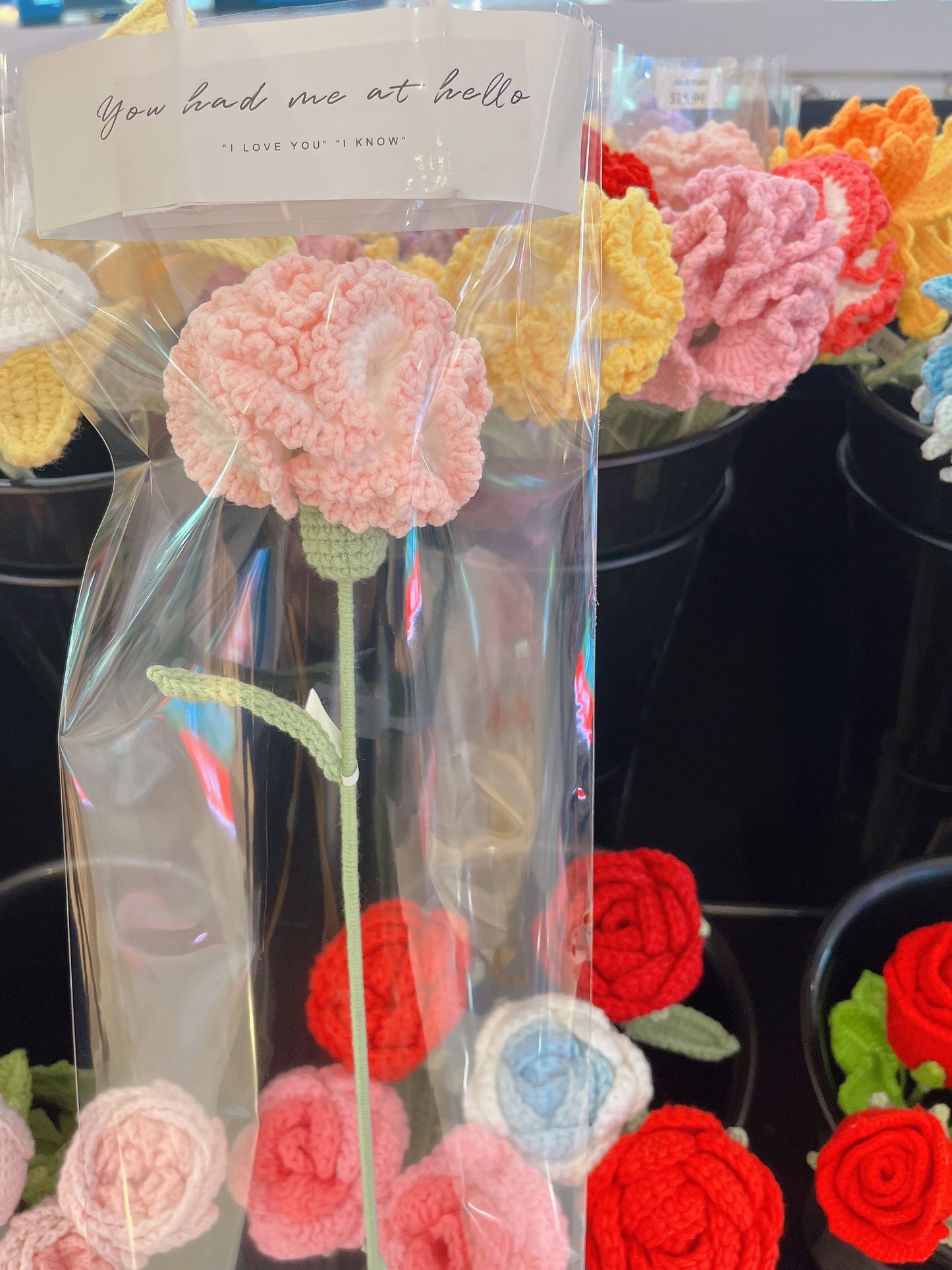 Carnation Crochet Flowers