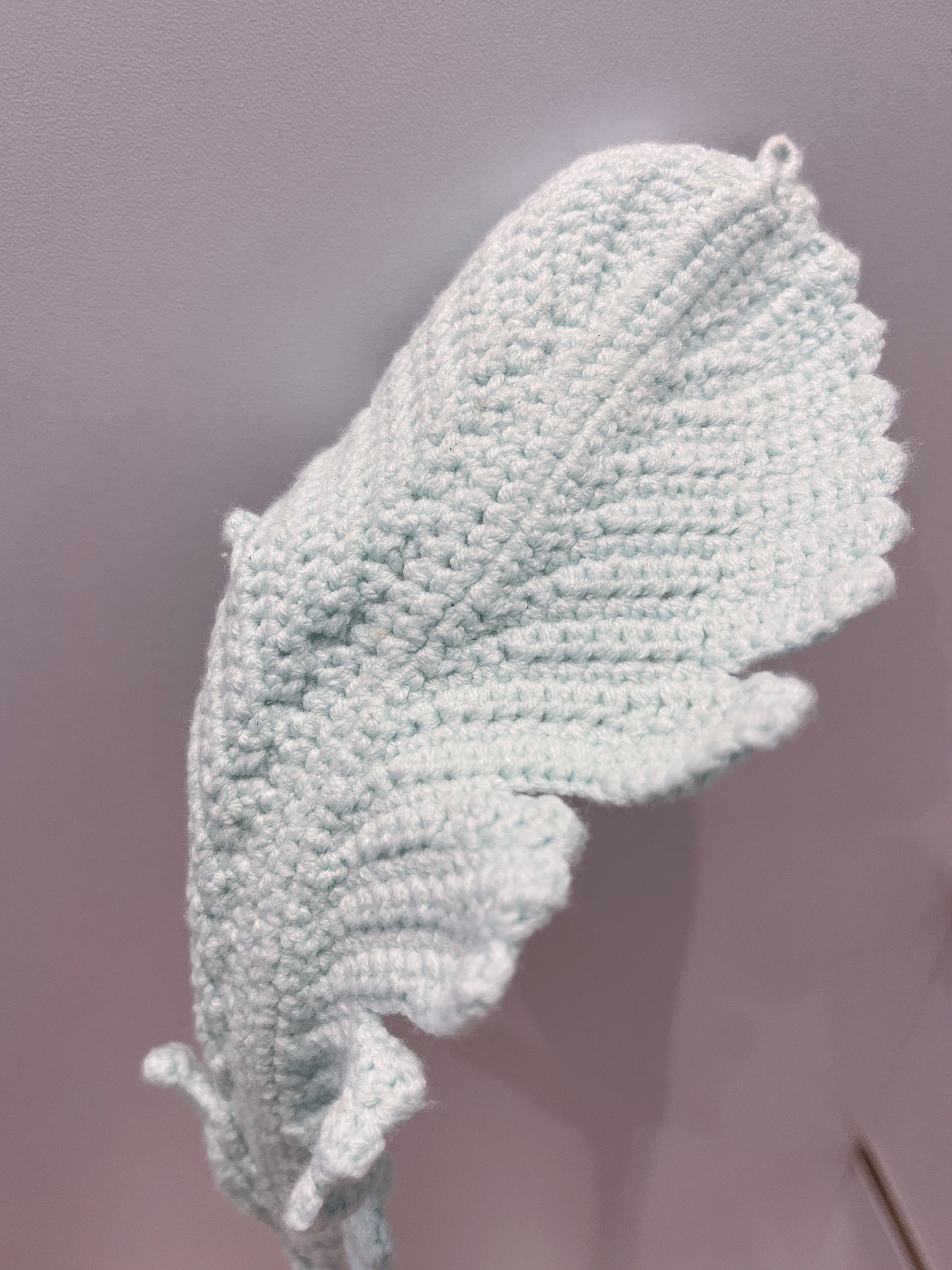 Handmade Crochet Feather-shaped Leaves