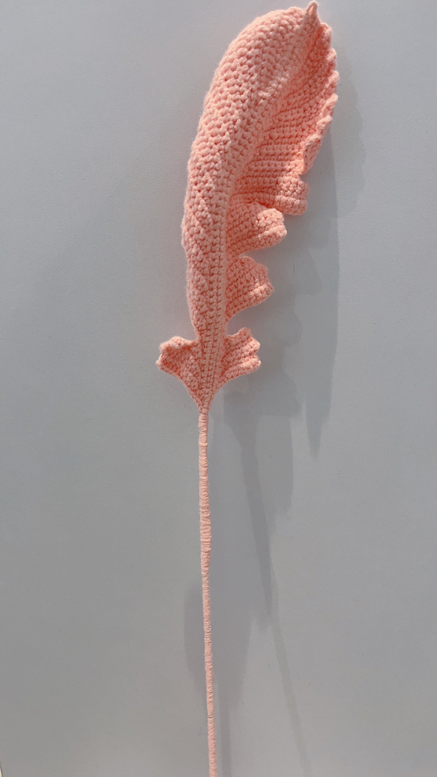 Handmade Crochet Feather-shaped Leaves