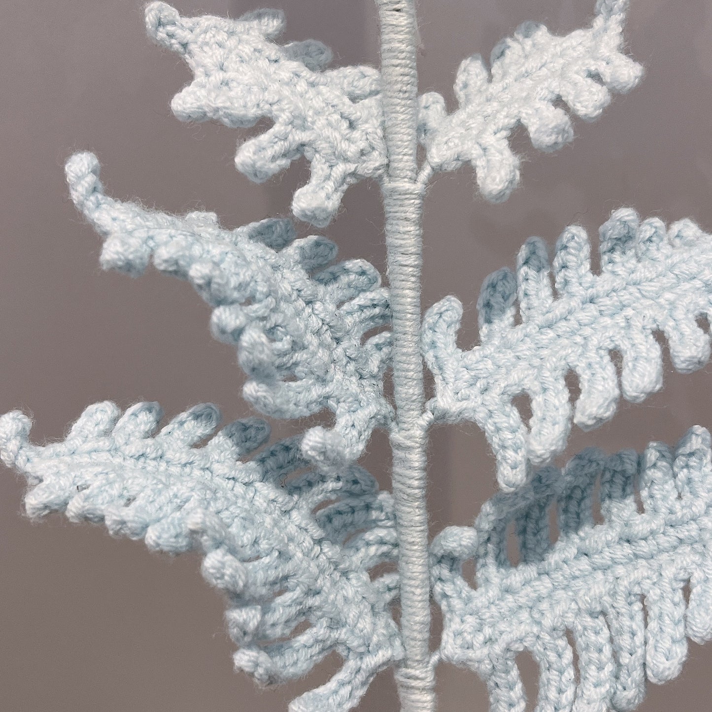 Handmade Crochet Fern Leaves