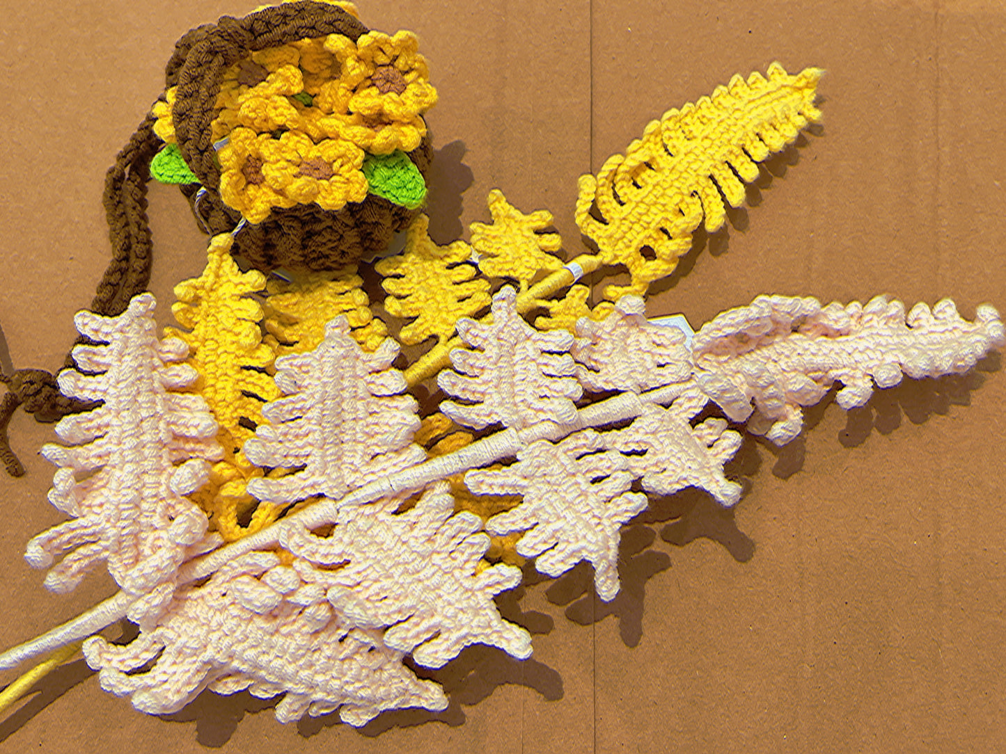 Handmade Crochet Fern Leaves