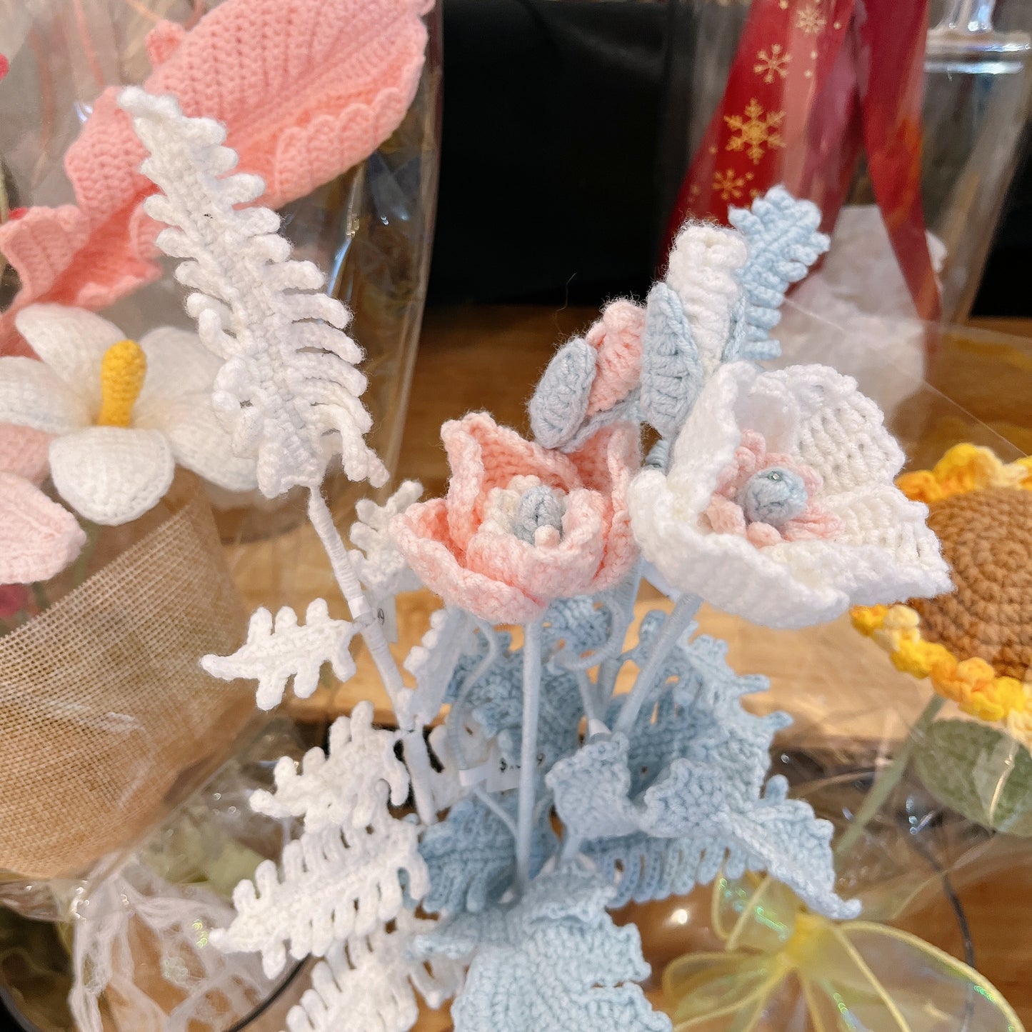 Handmade Crochet Fern Leaves