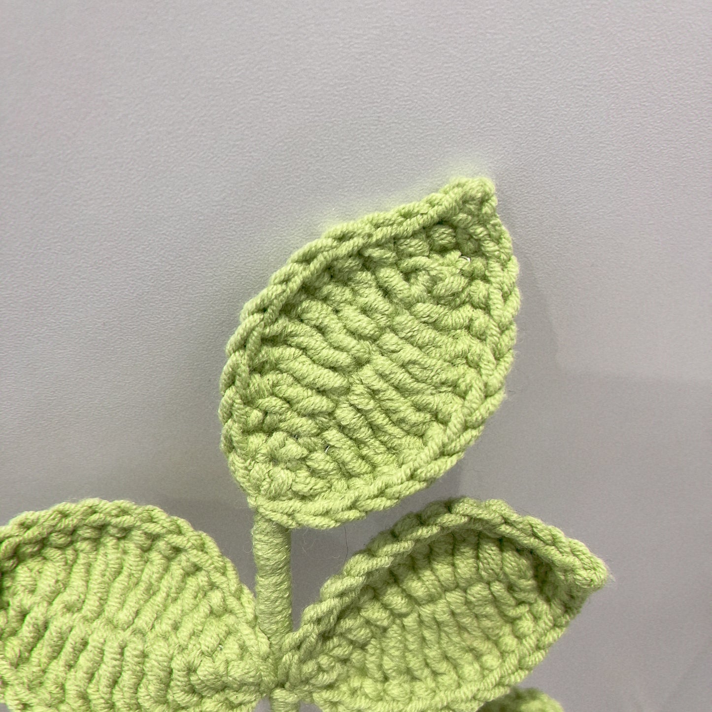 Handmade Crochet Color Leaves