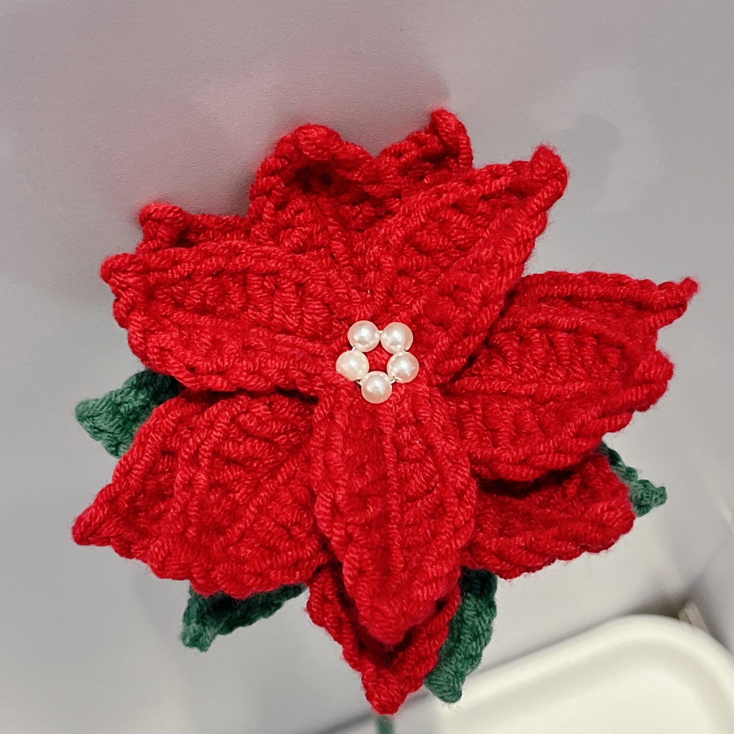 Handmade Crochet Poinsettia