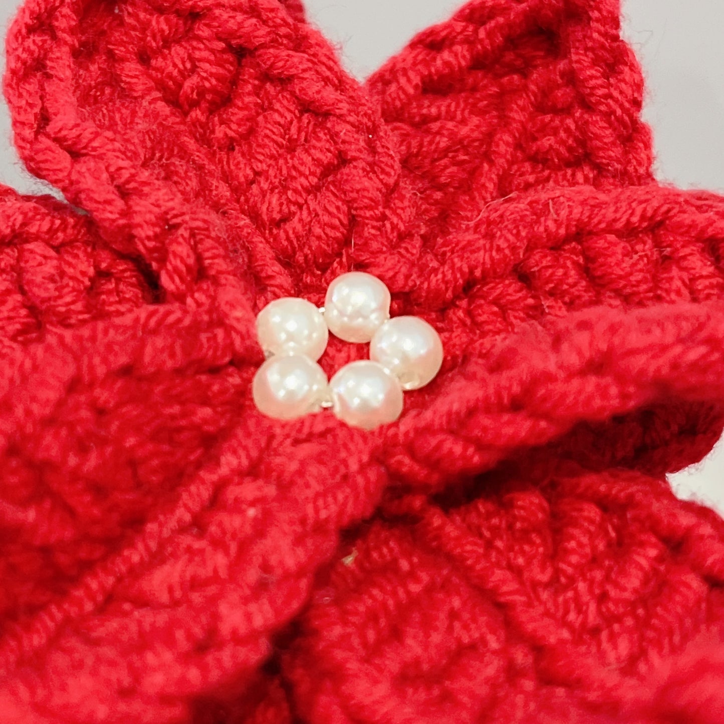 Handmade Crochet Poinsettia