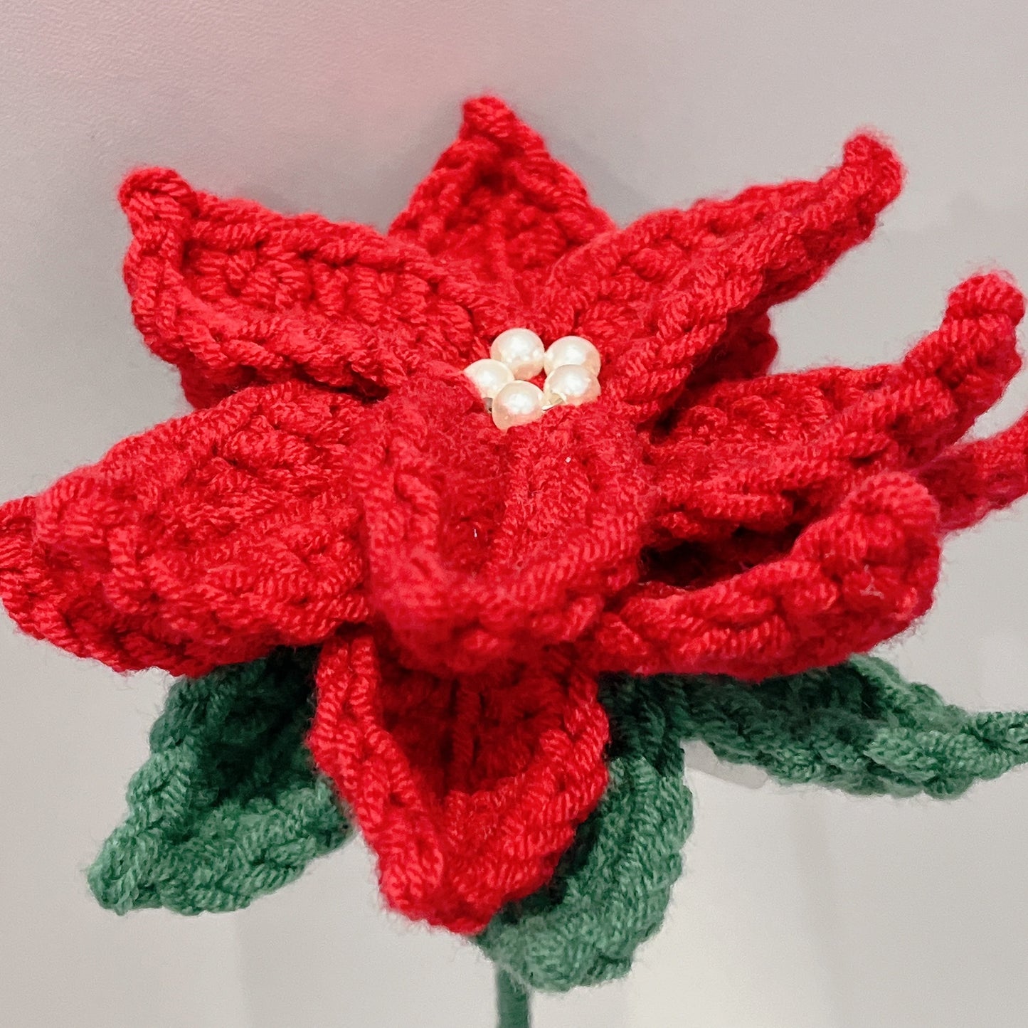 Handmade Crochet Poinsettia