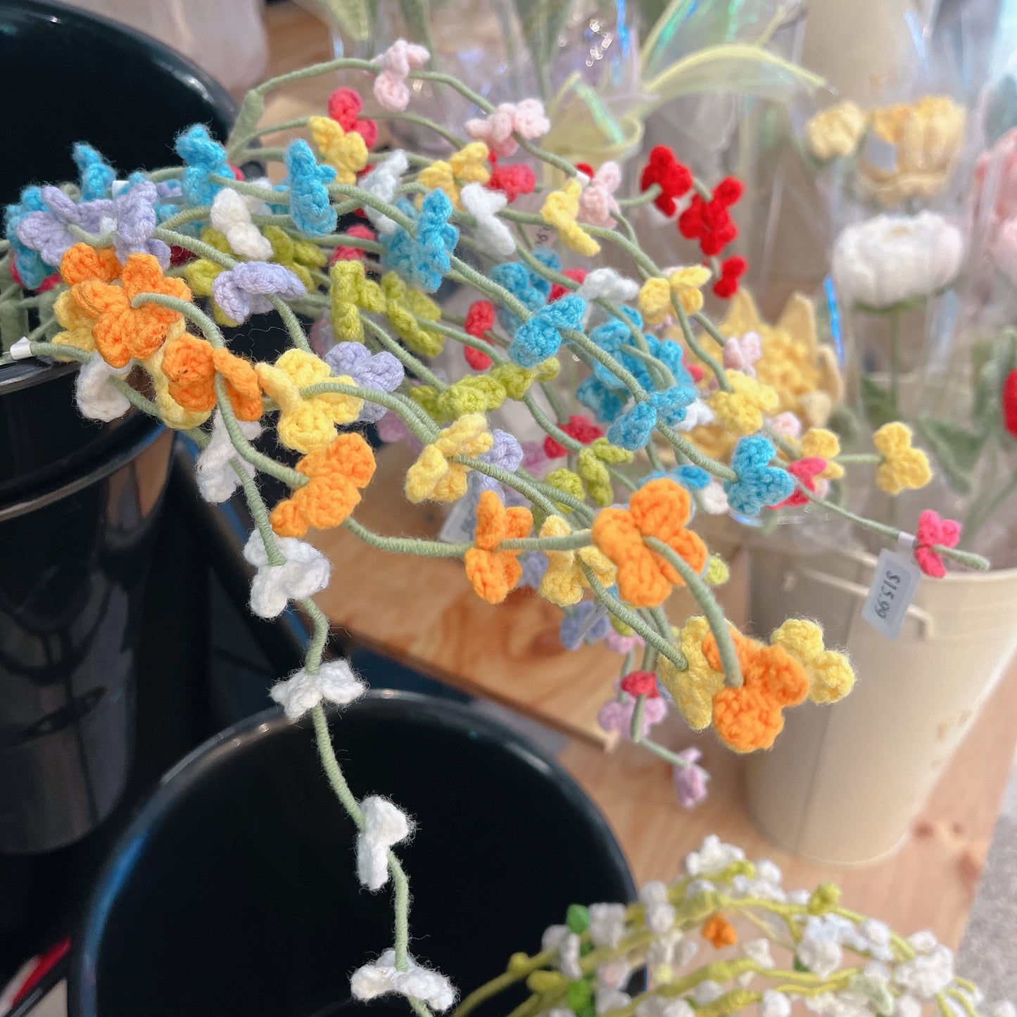 Handmade Crochet Flower Spike
