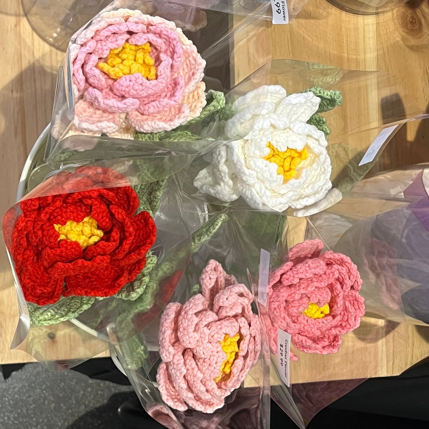 Handmade Crochet Peony Flower