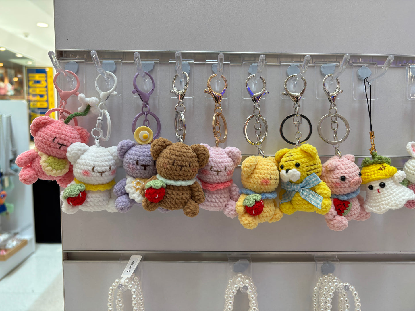 Handmade Crochet Bear Keychain – Cute and Colorful Designs
