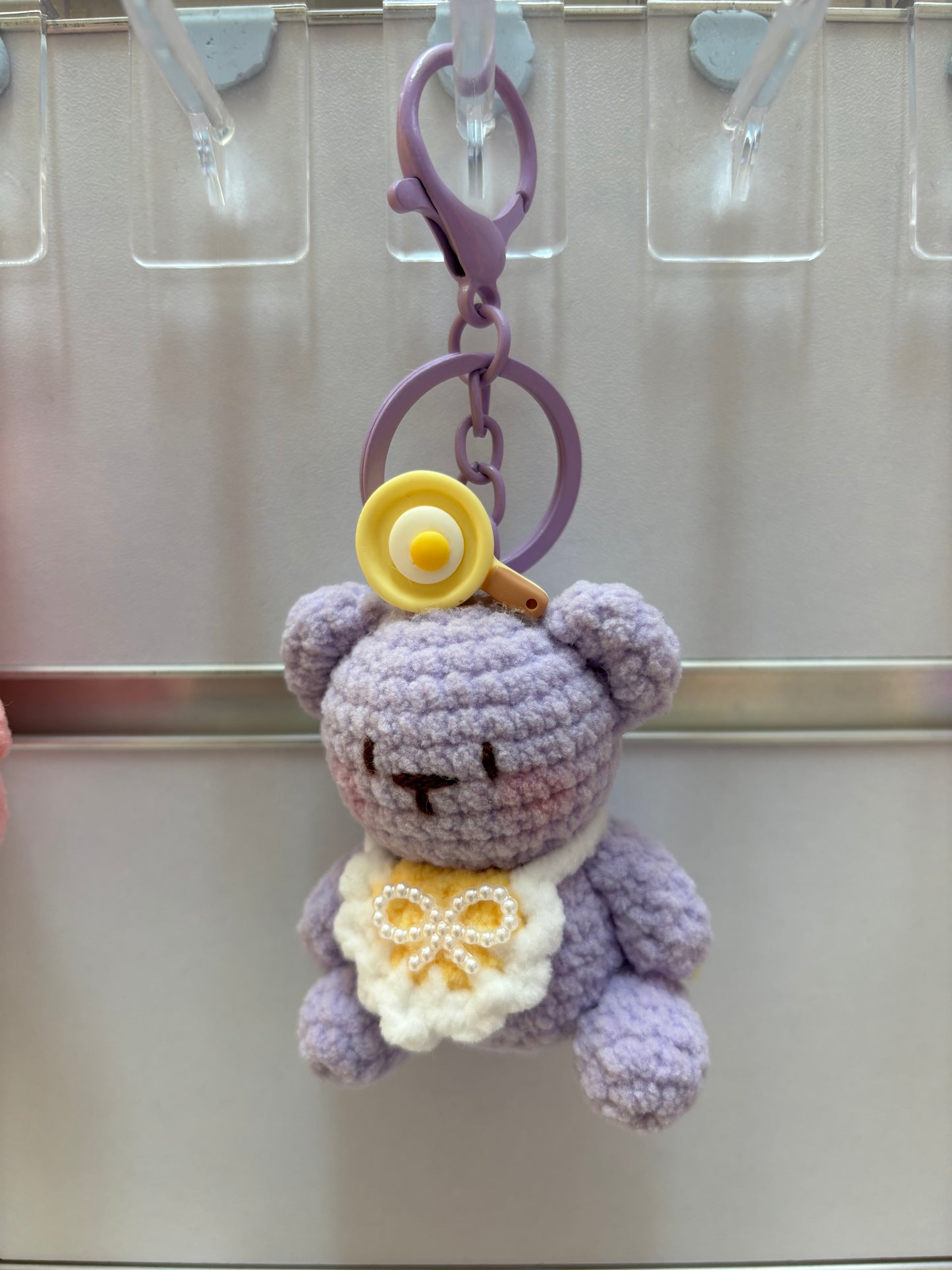 Handmade Crochet Bear Keychain – Cute and Colorful Designs