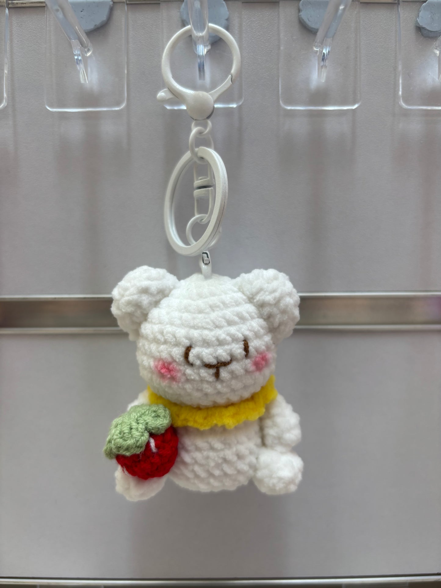 Handmade Crochet Bear Keychain – Cute and Colorful Designs