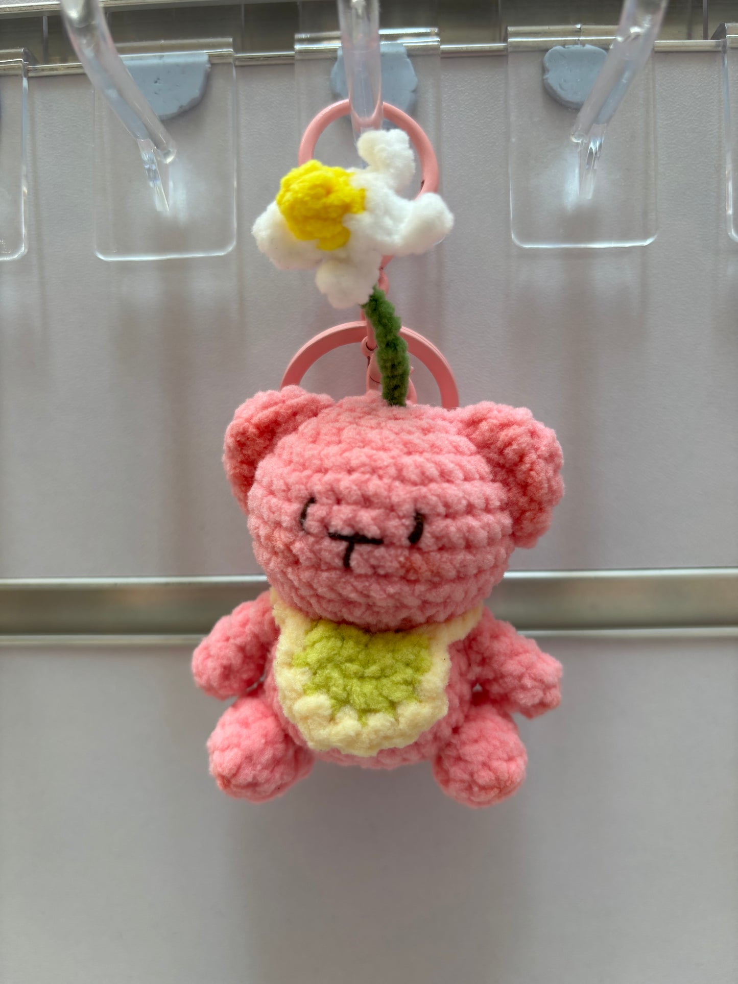 Handmade Crochet Bear Keychain – Cute and Colorful Designs