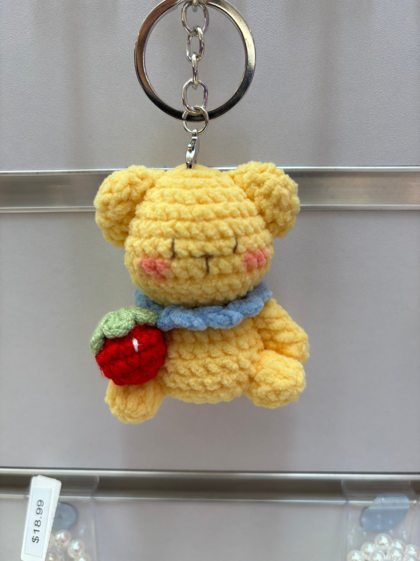 Handmade Crochet Bear Keychain – Cute and Colorful Designs