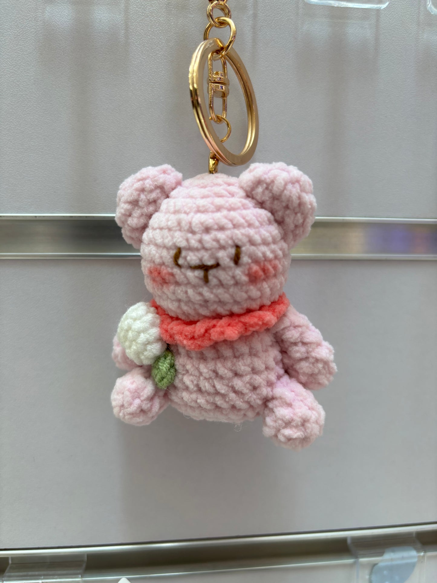 Handmade Crochet Bear Keychain – Cute and Colorful Designs