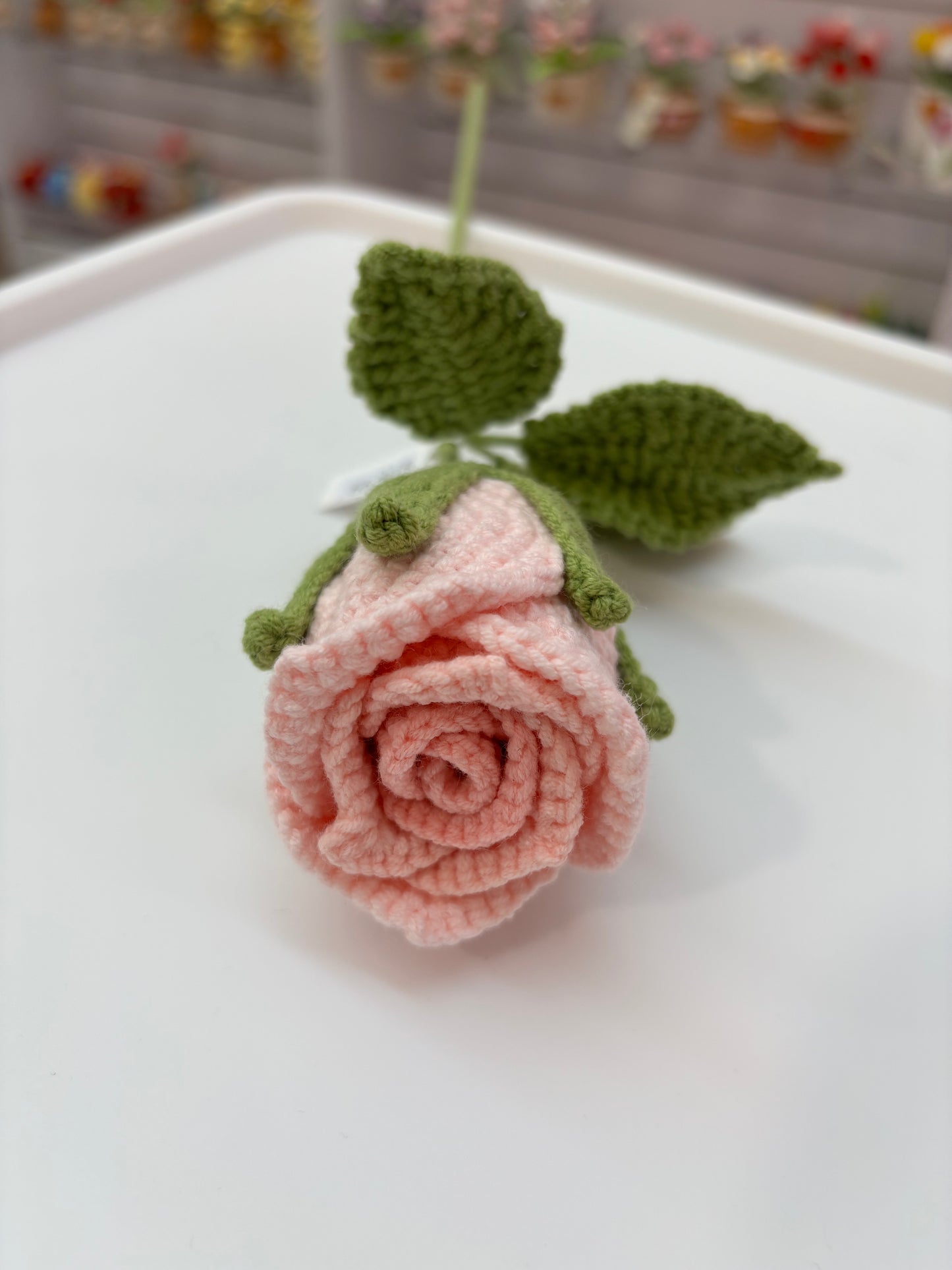 Handmade Crochet Roses - Soft Pink