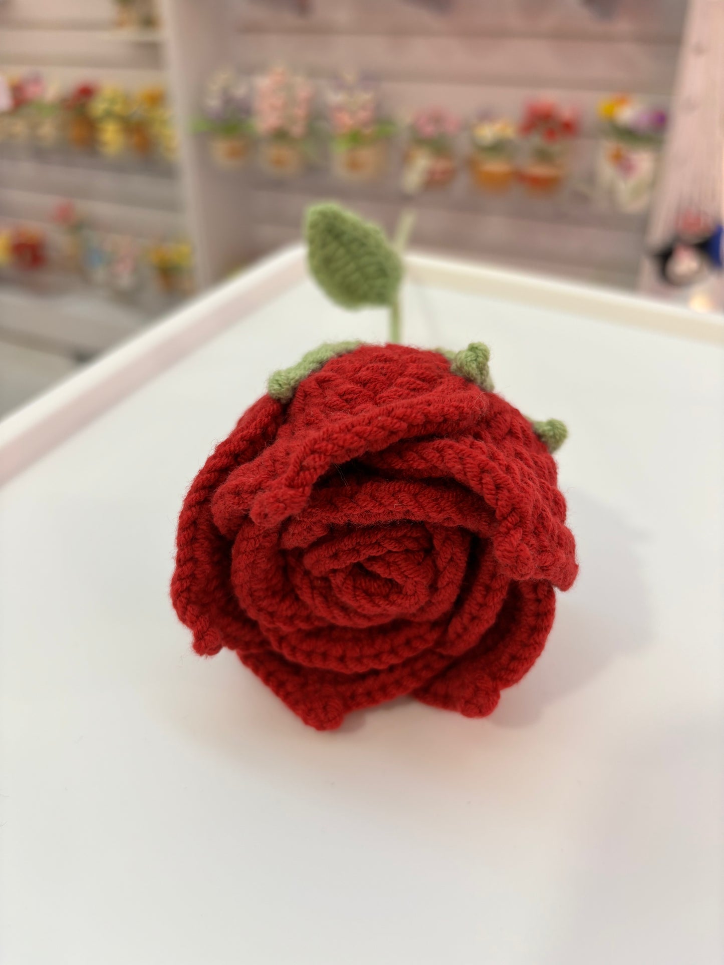Handmade Crochet Red Rose – Elegant Gift for Every Occasion